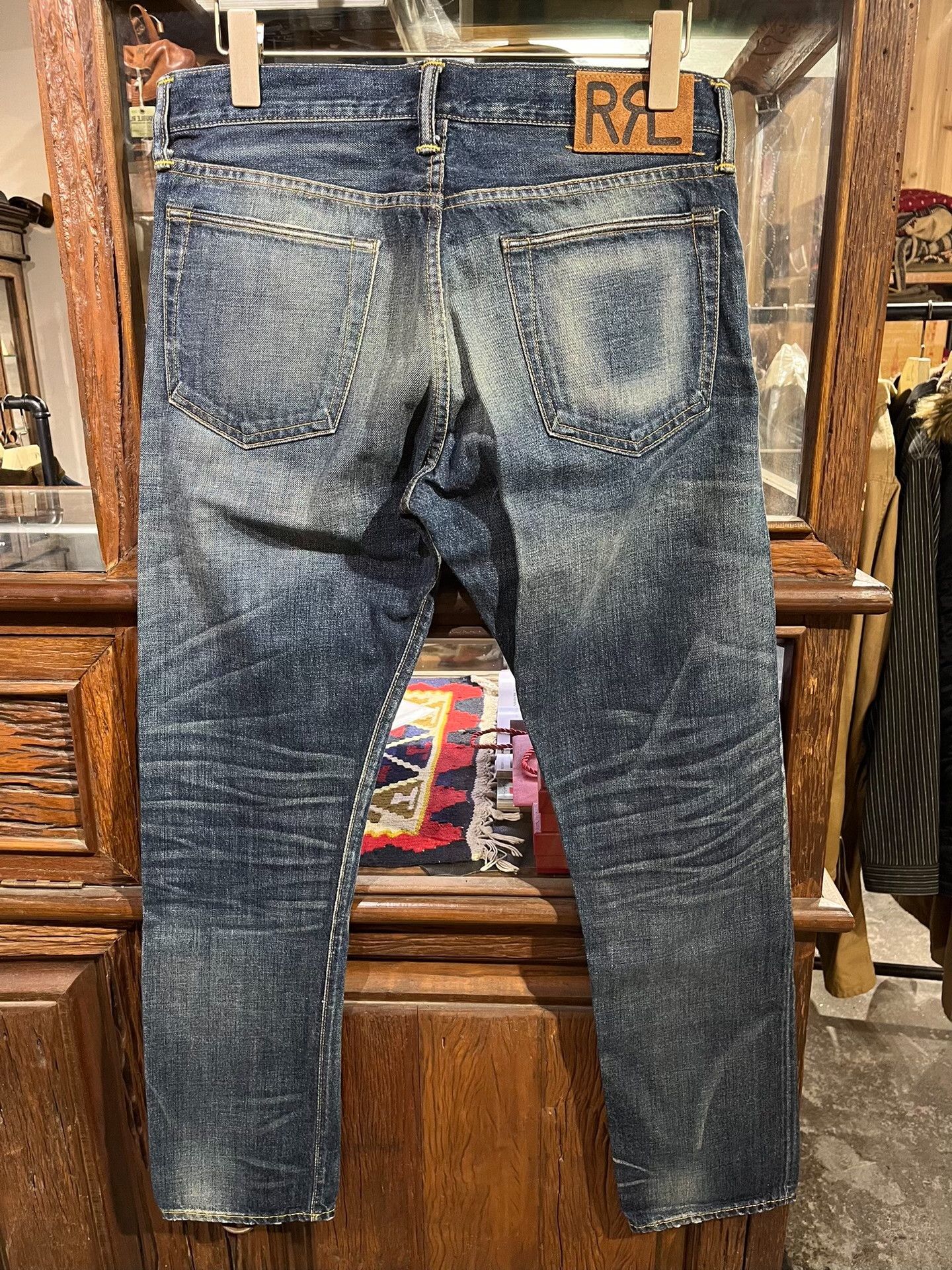 RRL Ralph Lauren RRL Distressed Patched Vintage Jeans Size US 31 - 2 Thumbnail