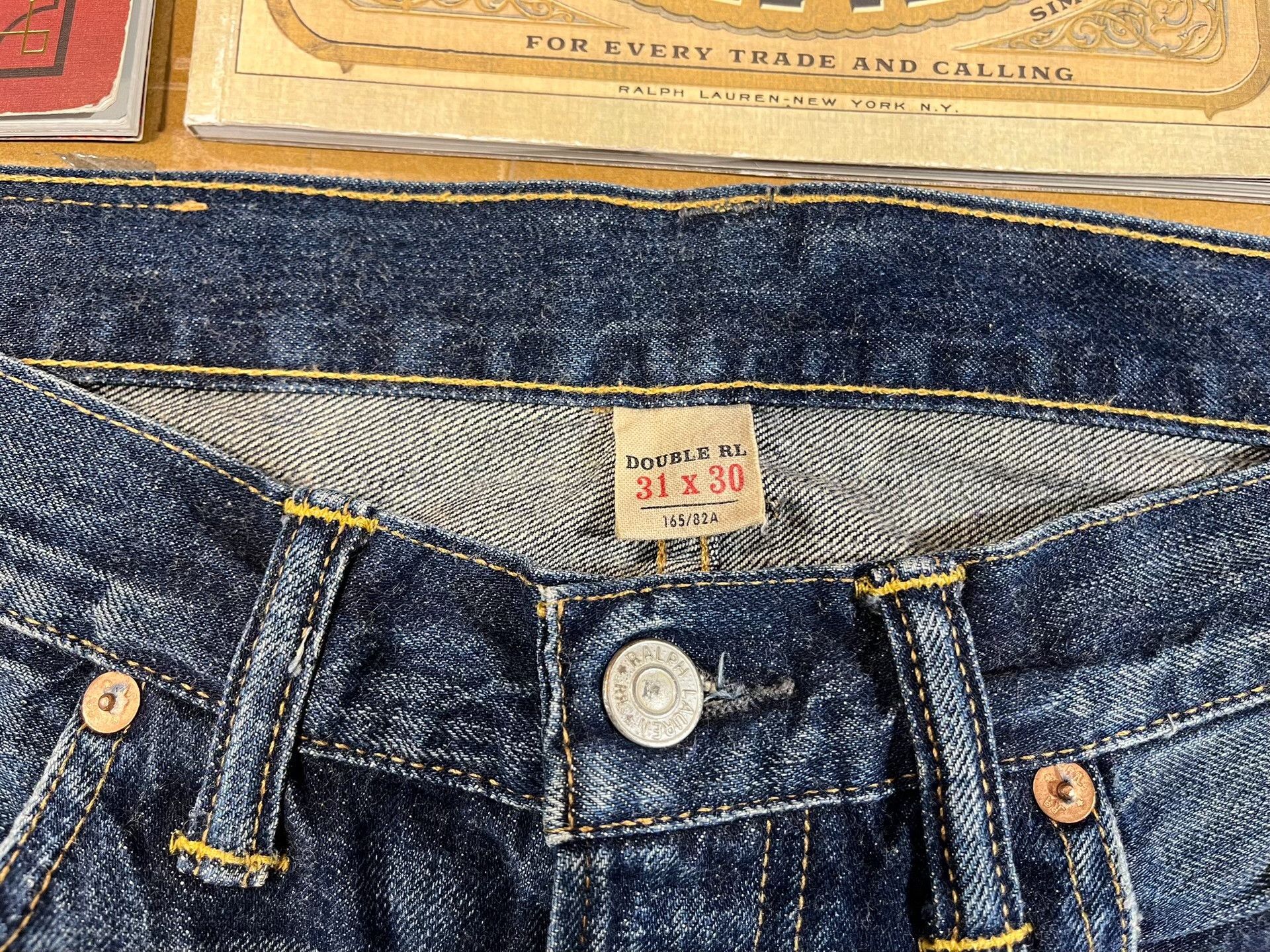 RRL Ralph Lauren RRL Distressed Patched Vintage Jeans Size US 31 - 3 Thumbnail