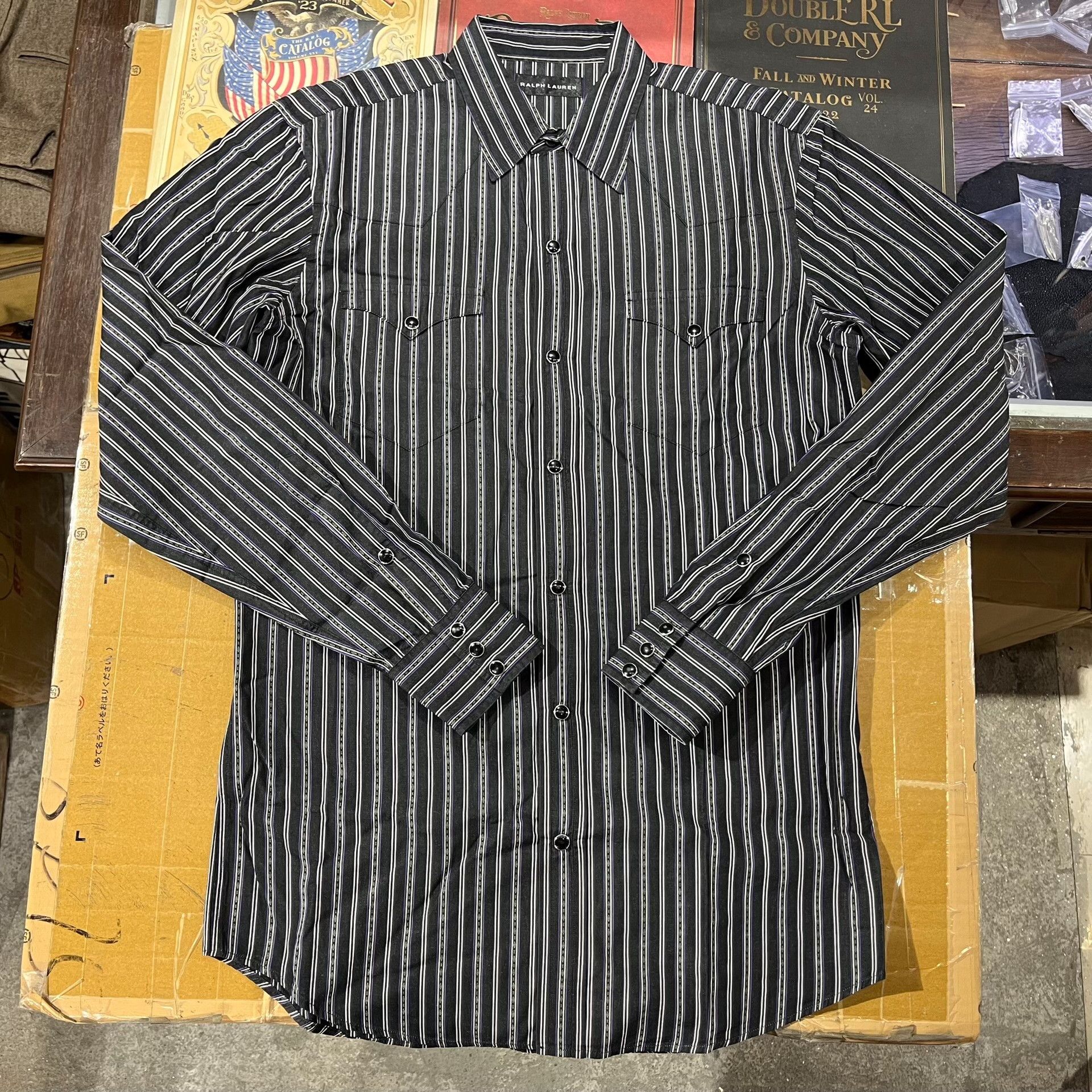 RRL Ralph Lauren Ralph Lauren Striped Shirt Size US M / EU 48-50 / 2 - 2 Thumbnail
