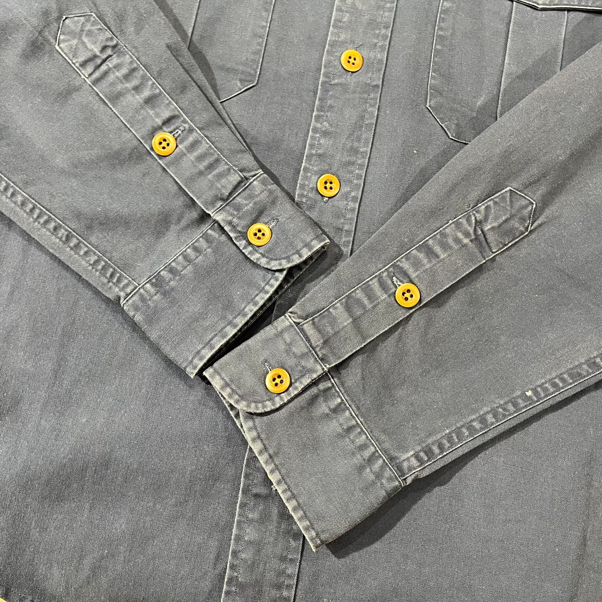 RRL Ralph Lauren Double RL Ralph Lauren Leather Patchwork Shirt Size US M / EU 48-50 / 2 - 7 Thumbnail