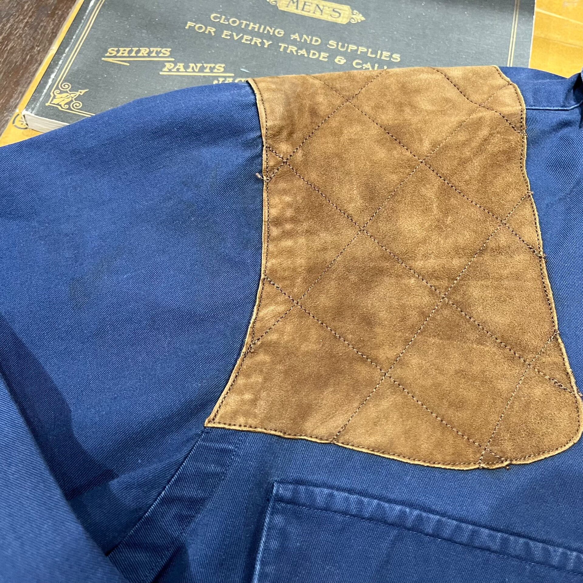 RRL Ralph Lauren Double RL Ralph Lauren Leather Patchwork Shirt Size US M / EU 48-50 / 2 - 8 Thumbnail