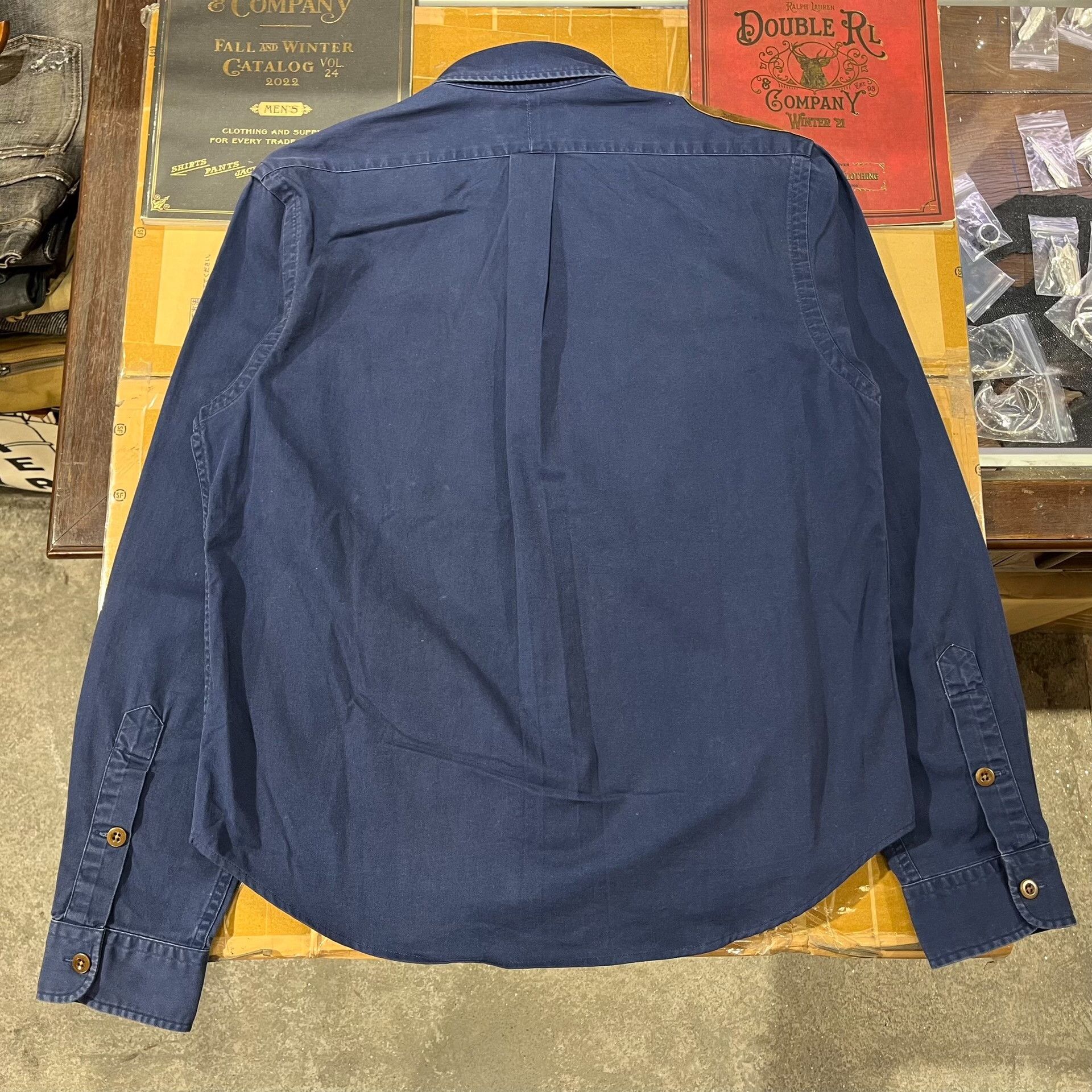 RRL Ralph Lauren Double RL Ralph Lauren Leather Patchwork Shirt Size US M / EU 48-50 / 2 - 3 Thumbnail
