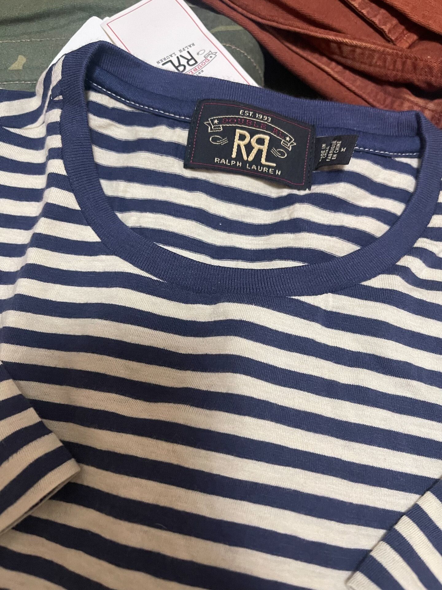 RRL Ralph Lauren RRL Double RL Striped Tee Size US M / EU 48-50 / 2 - 2 Thumbnail