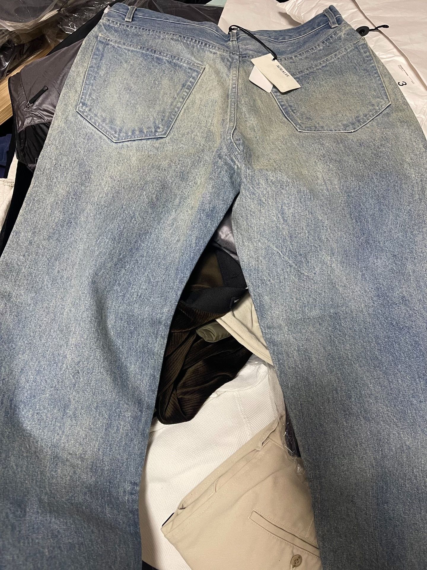 Auralee AURALEE Selvedge Faded Heavy Wide Pants Size US 30 / EU 46 - 3 Thumbnail