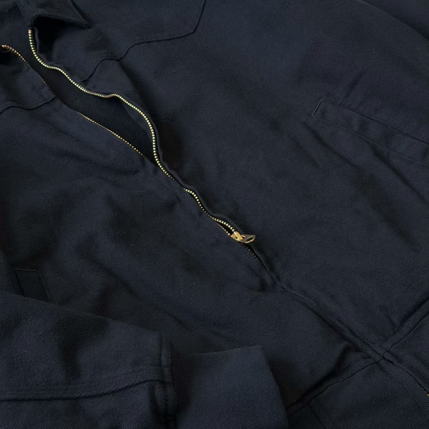 Comoli COMOLI Black Drill Zip Jacket Size US M / EU 48-50 / 2 - 4 Thumbnail