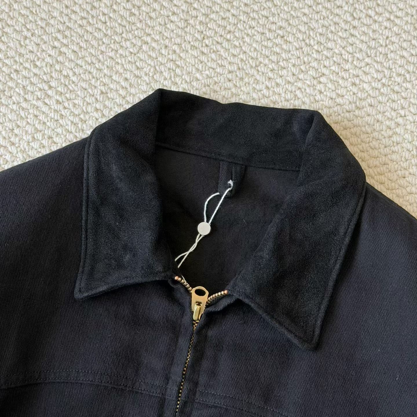 Comoli COMOLI Black Drill Zip Jacket Size US M / EU 48-50 / 2 - 5 Thumbnail