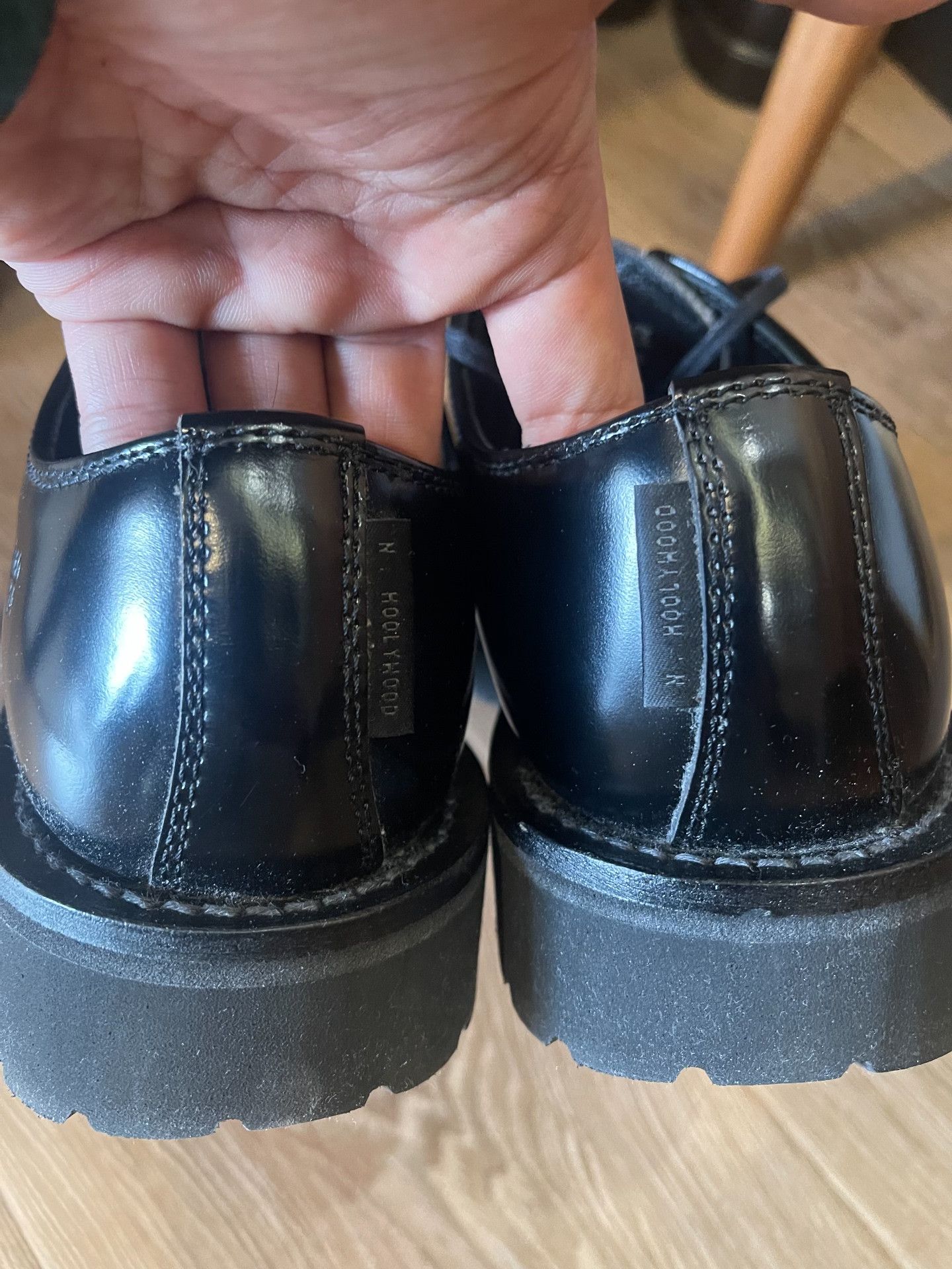 N.Hoolywood N.HOOLYWOOD DANNER Derby Leather Shoes Size US 7.5 / EU 40-41 - 5 Thumbnail