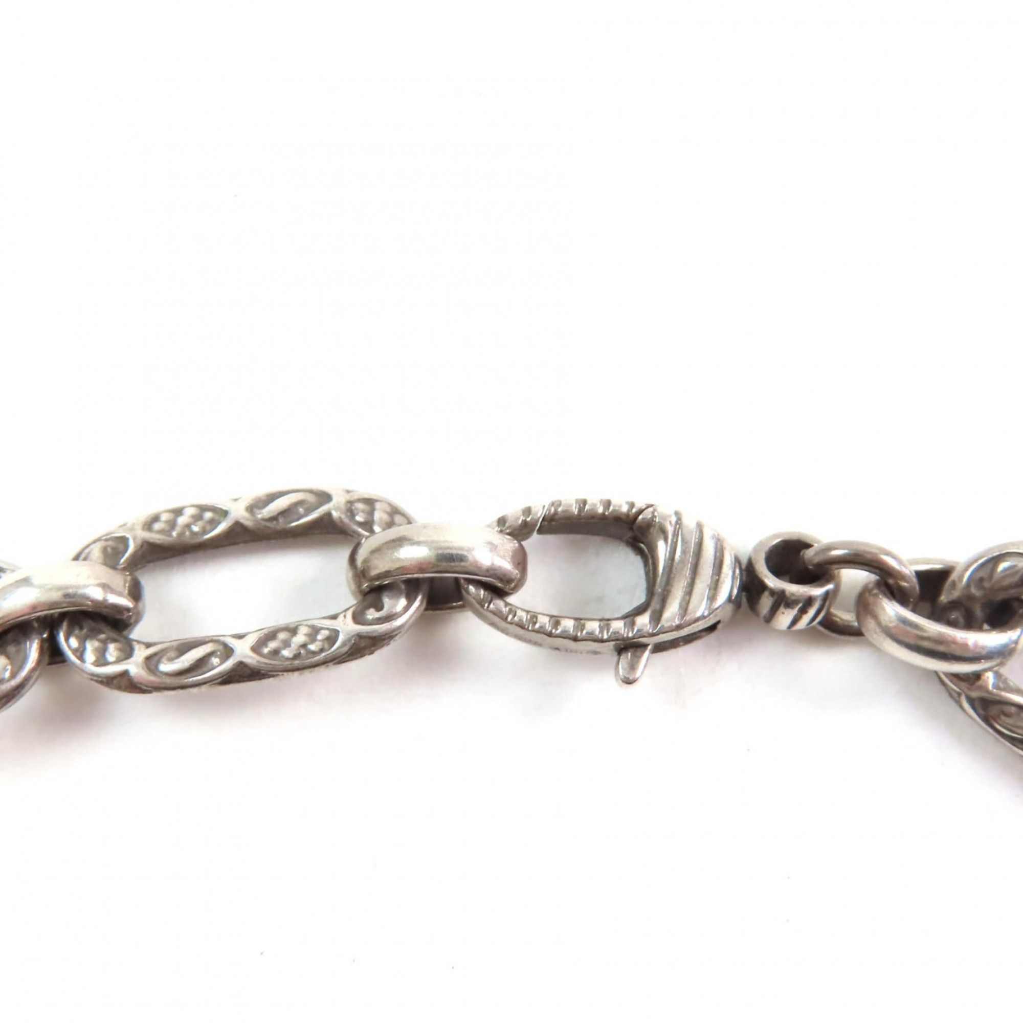 Gucci GUCCI 524890 Interlocking G Arabesque Long Chain Necklace, AG925 Silver, Box and Dust Bag Included, Made in Italy, Weight 67.94g, Women's Size ONE SIZE - 8 Thumbnail