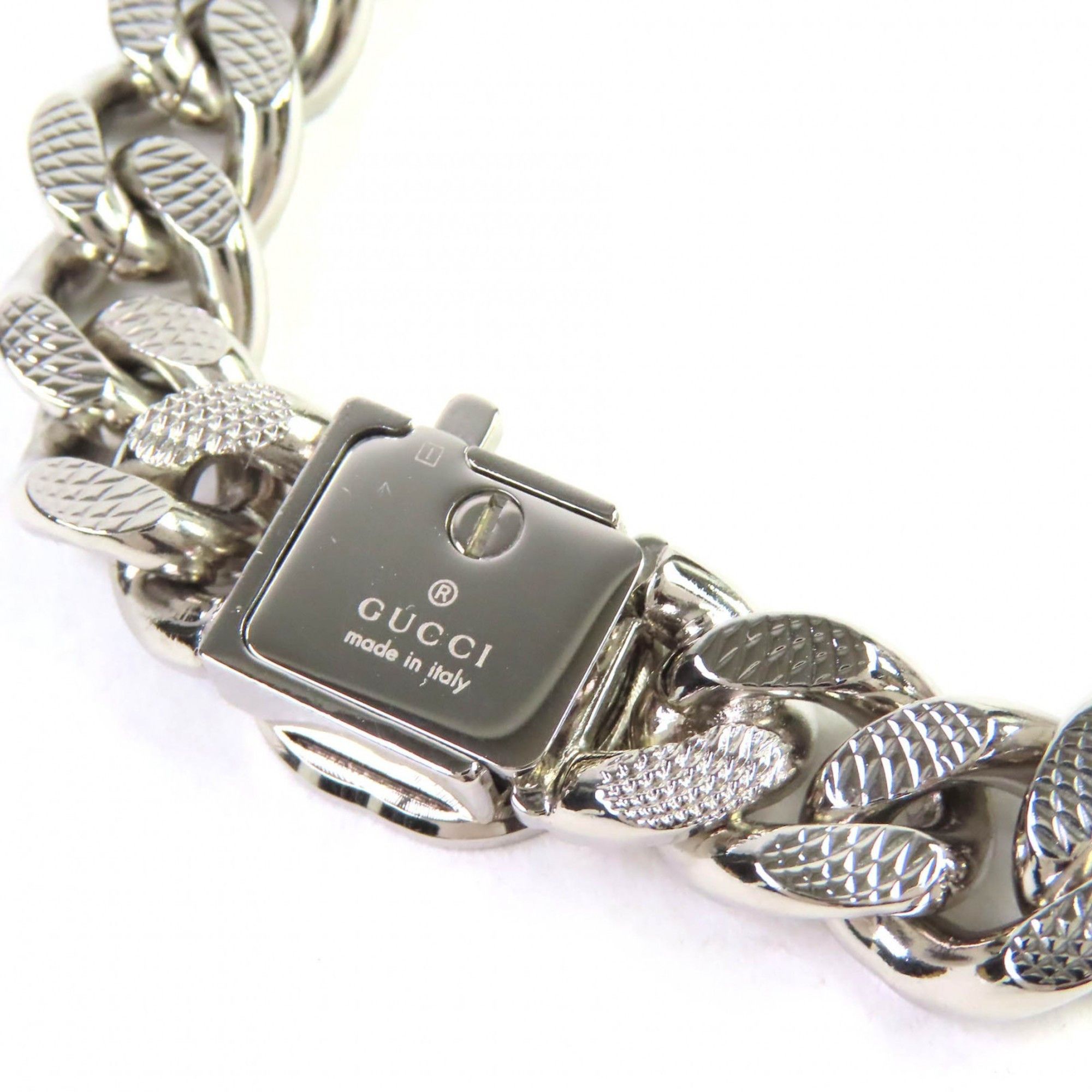 Gucci GUCCI 675769 Script Logo Choker with Interlocking G Necklace, Silver, Made in Italy, Women's Size ONE SIZE - 7 Thumbnail