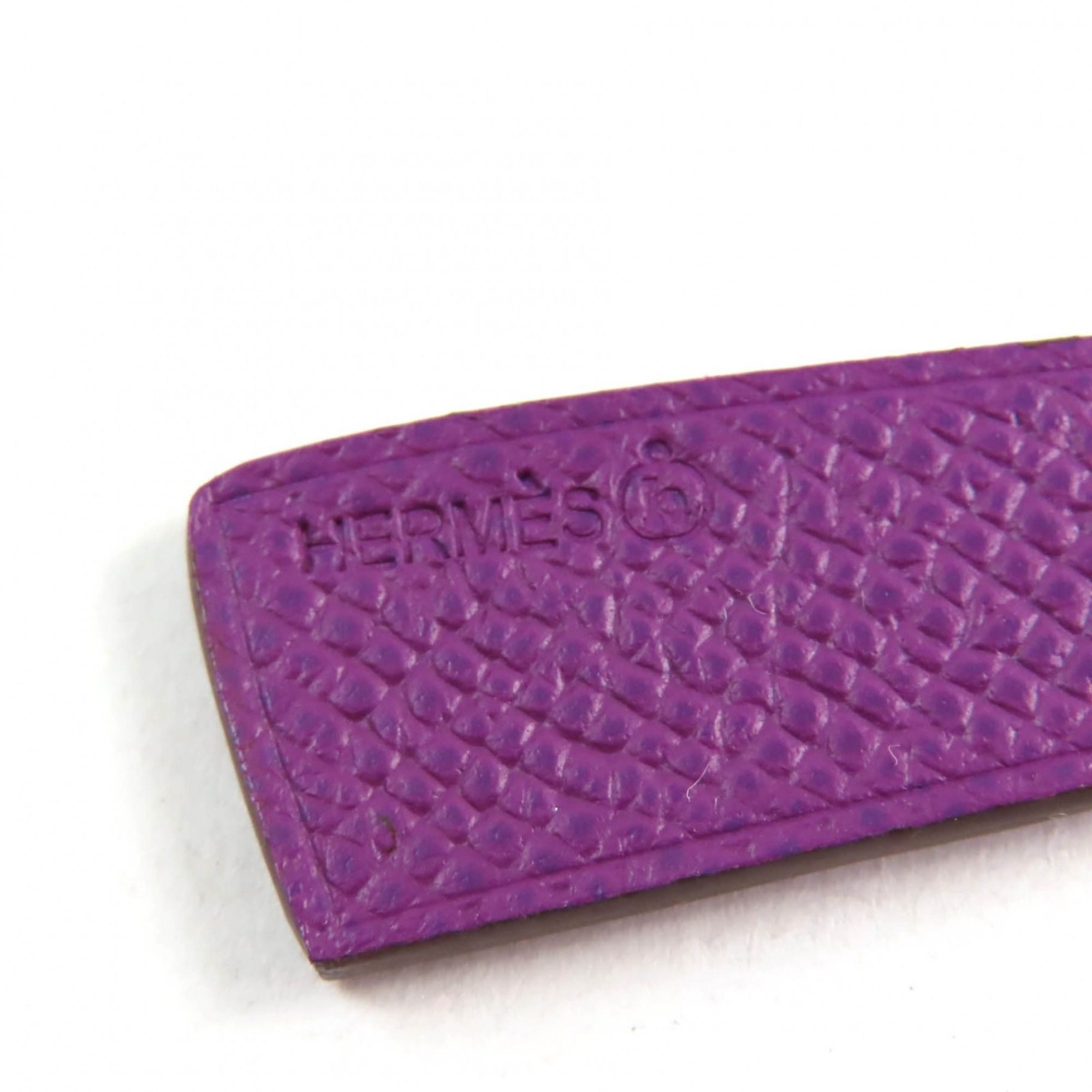 Hermes HERMES Petit H Anemone Rouge Granada Torii Epsom Leather Bag Charm (Boxed) for Women Size ONE SIZE - 7 Thumbnail