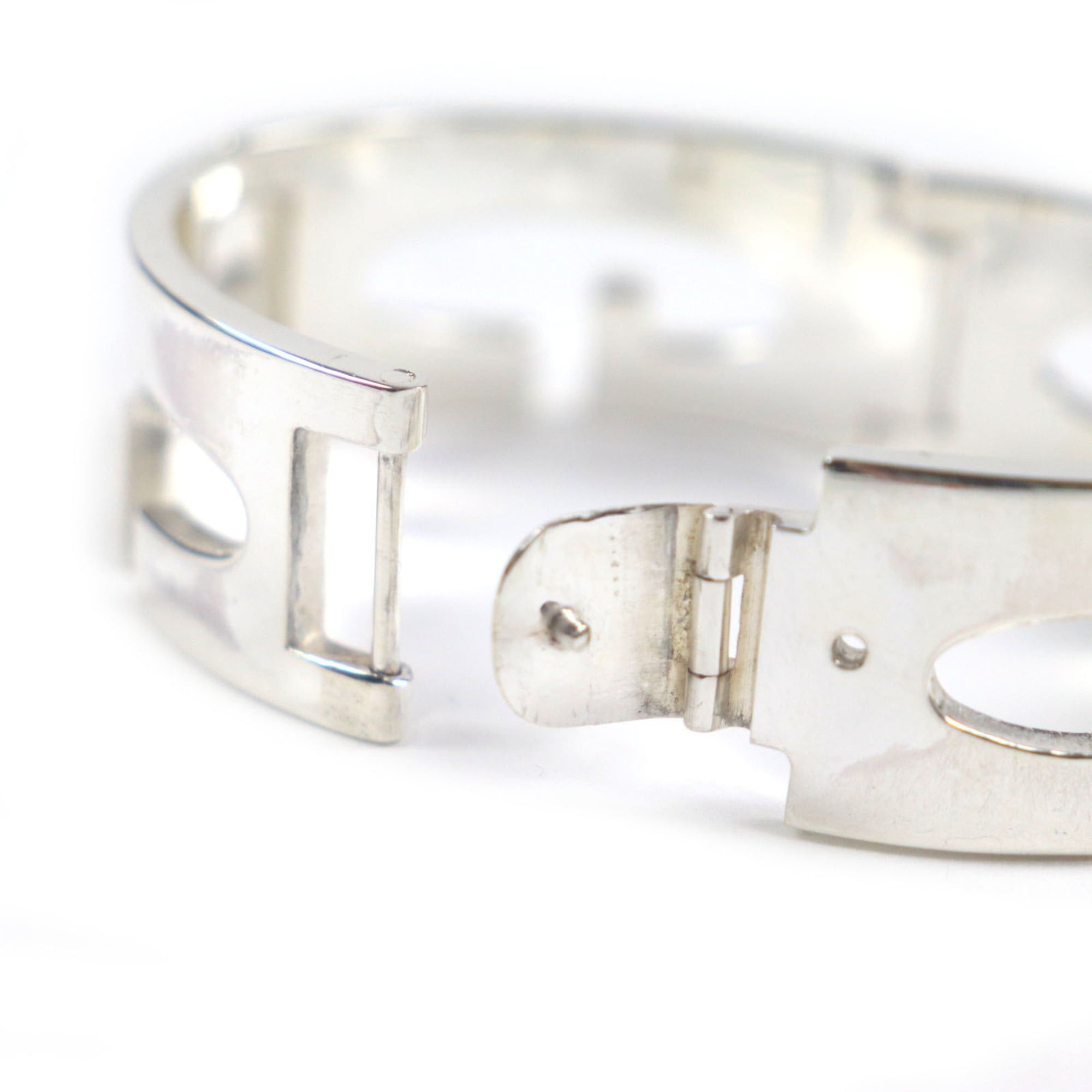 Gucci GUCCI Vintage Heavy Bracelet, 925 Silver, Tom Ford Era, G Logo, Made in Italy, Weight: 84.78g, Men's Size ONE SIZE - 7 Thumbnail