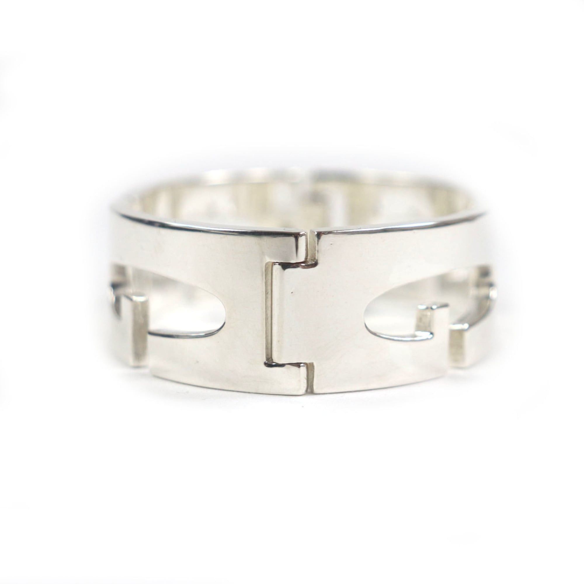 Gucci GUCCI Vintage Heavy Bracelet, 925 Silver, Tom Ford Era, G Logo, Made in Italy, Weight: 84.78g, Men's Size ONE SIZE - 4 Thumbnail