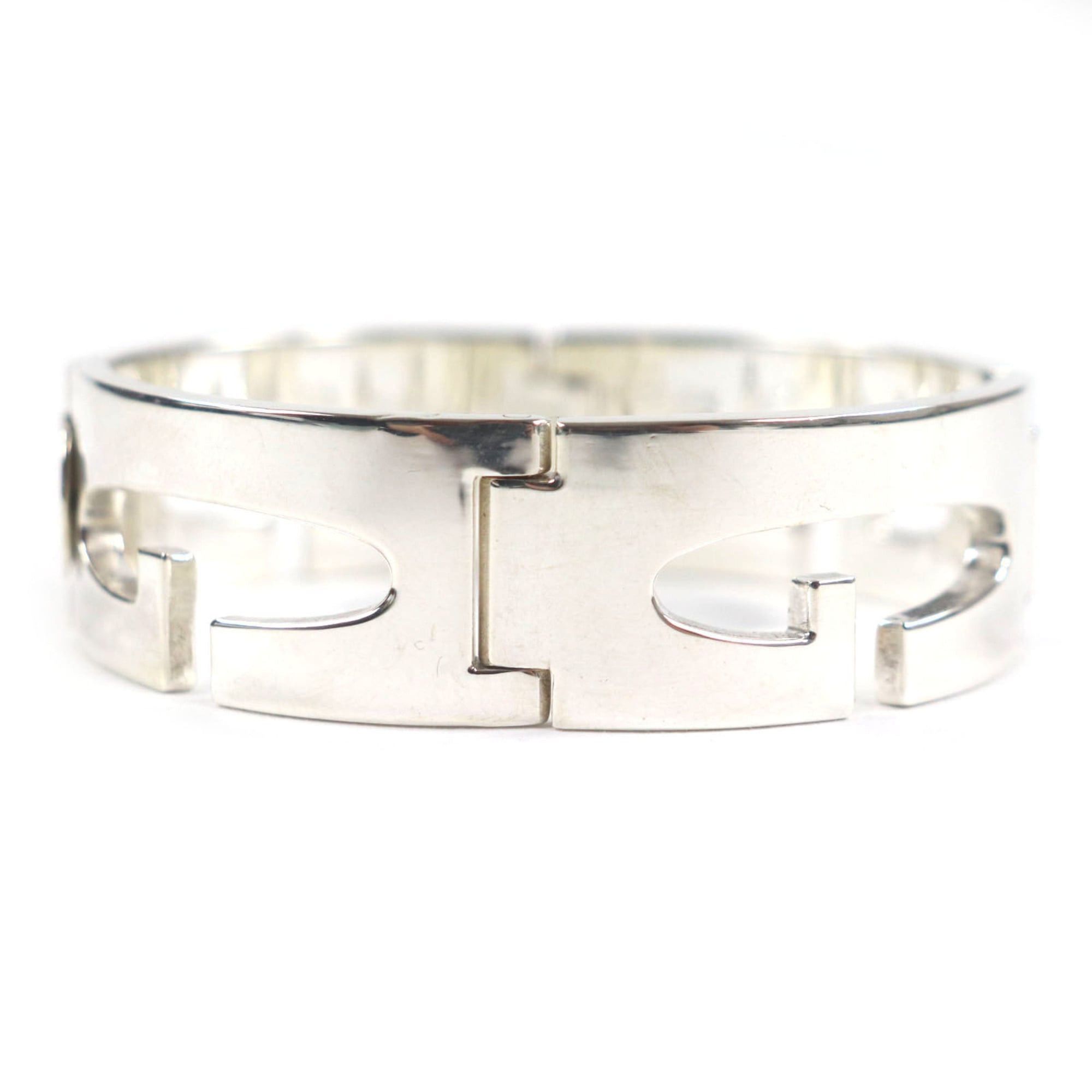 Gucci GUCCI Vintage Heavy Bracelet, 925 Silver, Tom Ford Era, G Logo, Made in Italy, Weight: 84.78g, Men's Size ONE SIZE - 3 Thumbnail