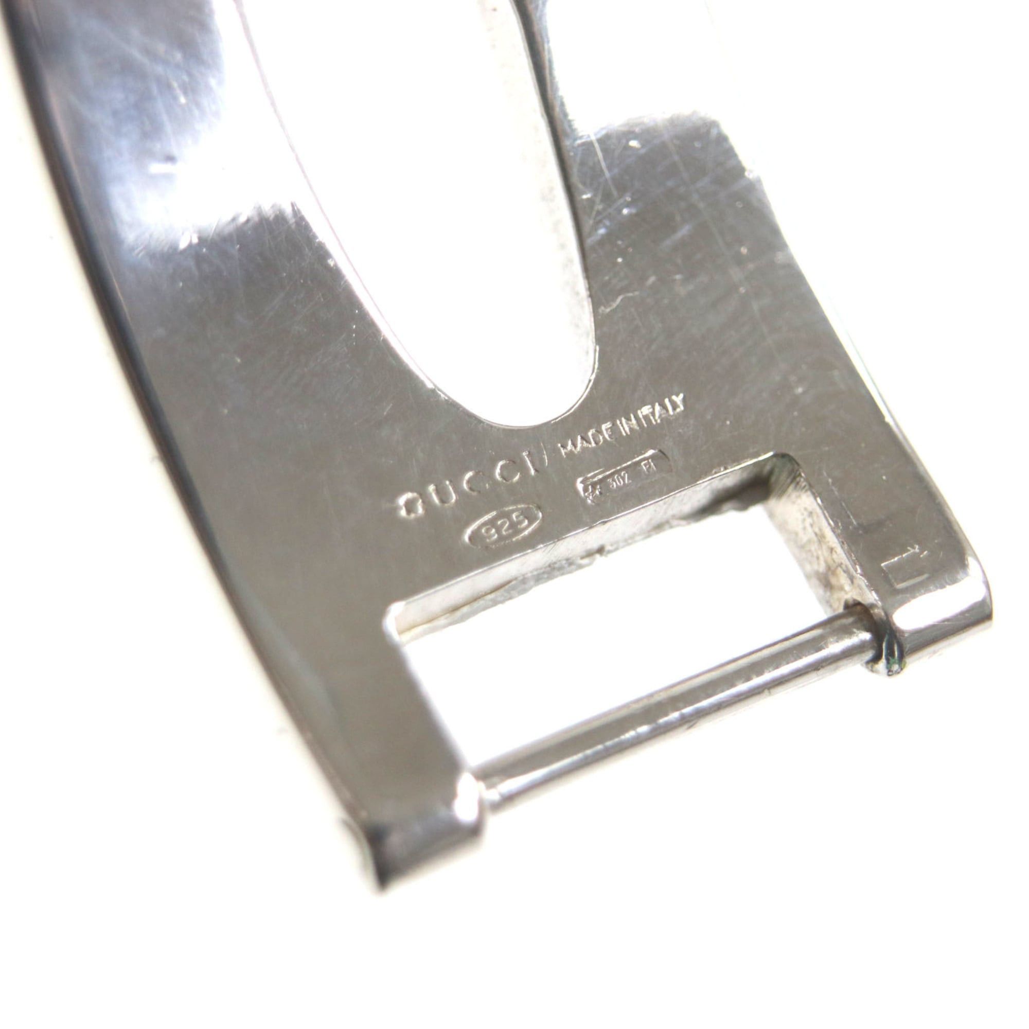 Gucci GUCCI Vintage Heavy Bracelet, 925 Silver, Tom Ford Era, G Logo, Made in Italy, Weight: 84.78g, Men's Size ONE SIZE - 8 Thumbnail