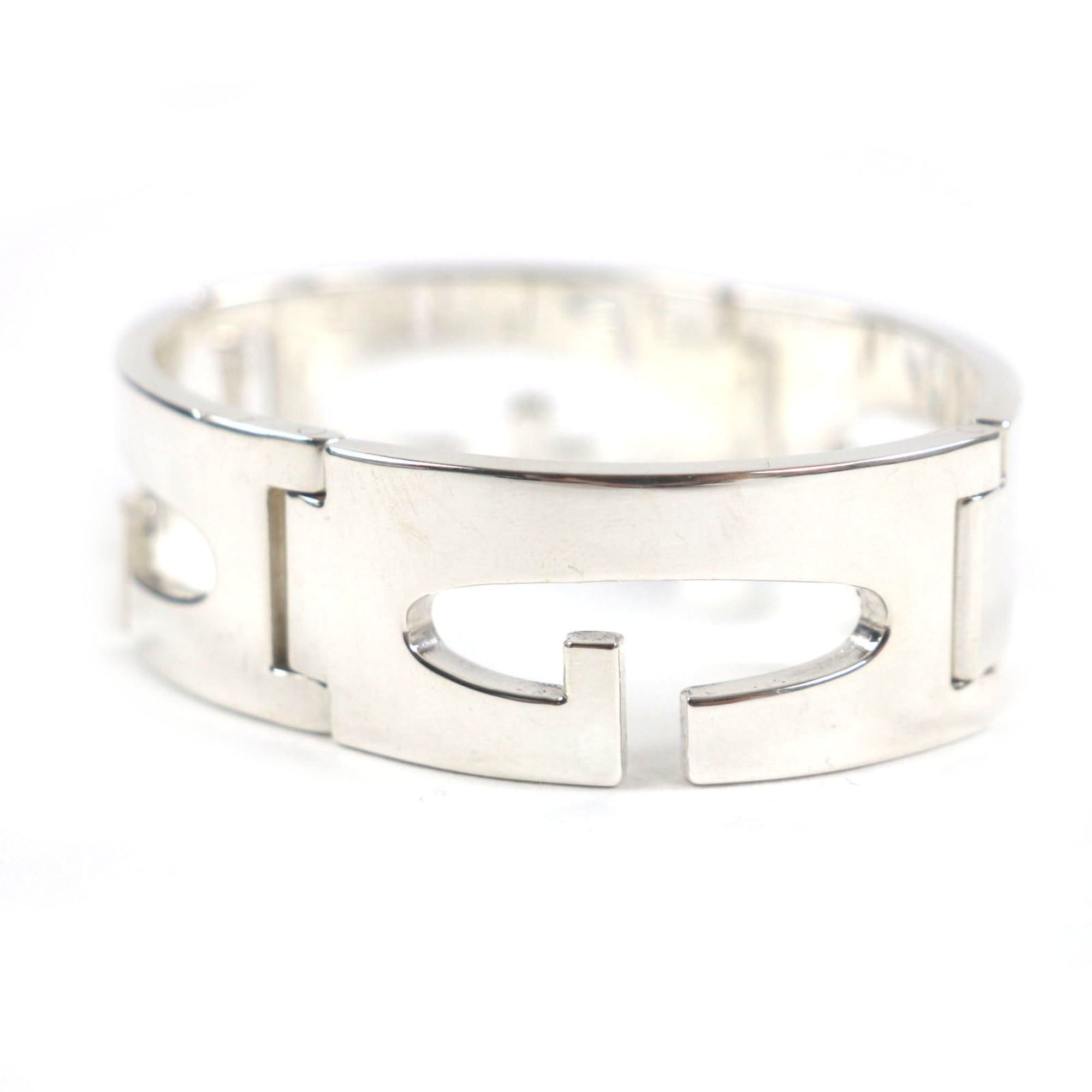 Gucci GUCCI Vintage Heavy Bracelet, 925 Silver, Tom Ford Era, G Logo, Made in Italy, Weight: 84.78g, Men's Size ONE SIZE - 2 Thumbnail