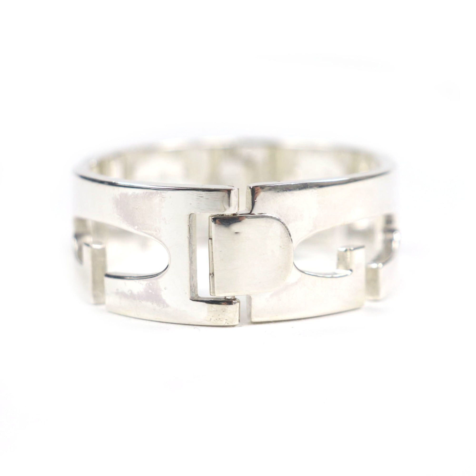 Gucci GUCCI Vintage Heavy Bracelet, 925 Silver, Tom Ford Era, G Logo, Made in Italy, Weight: 84.78g, Men's Size ONE SIZE - 6 Thumbnail