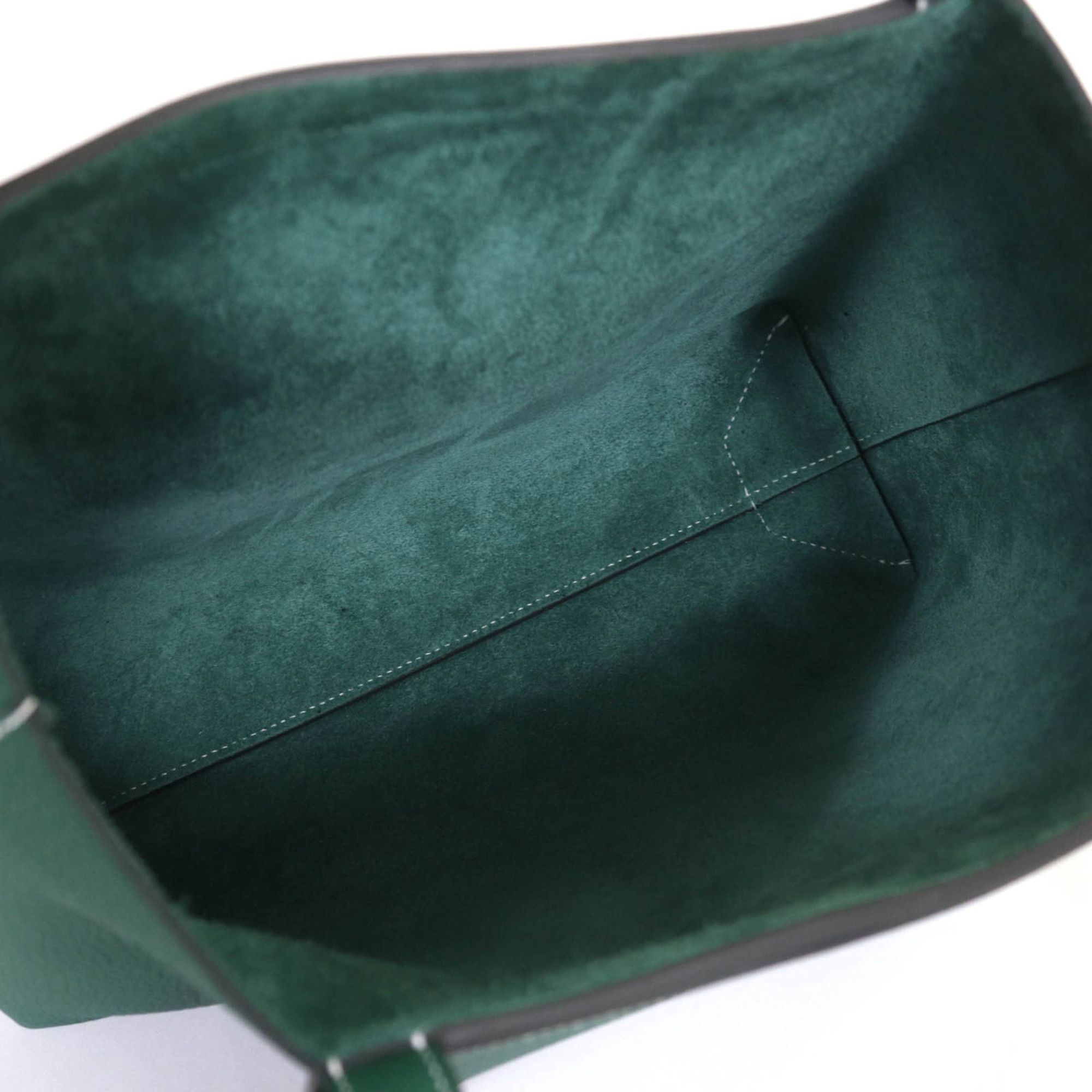 Hermes HERMES Cabas Serie 31 Taurillon Clemence Vert Moyen Tote Bag, Double Stamped, Includes Dust Made in France, Women's Size ONE SIZE - 8 Thumbnail