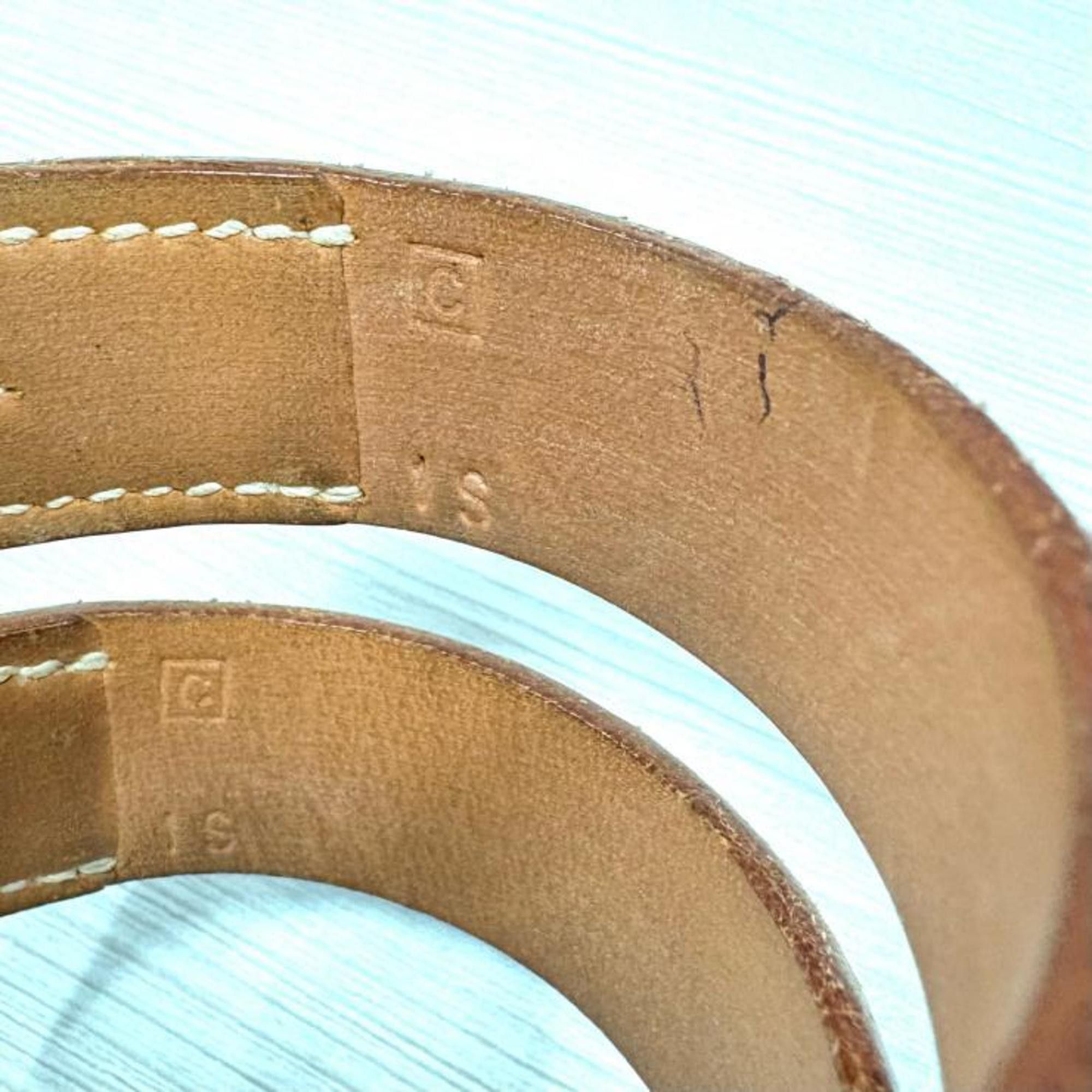 Hermes HERMES Pourtour Leather Brown Bangle Set (2 pieces) □C Stamped Hermès Size ONE SIZE - 9 Thumbnail