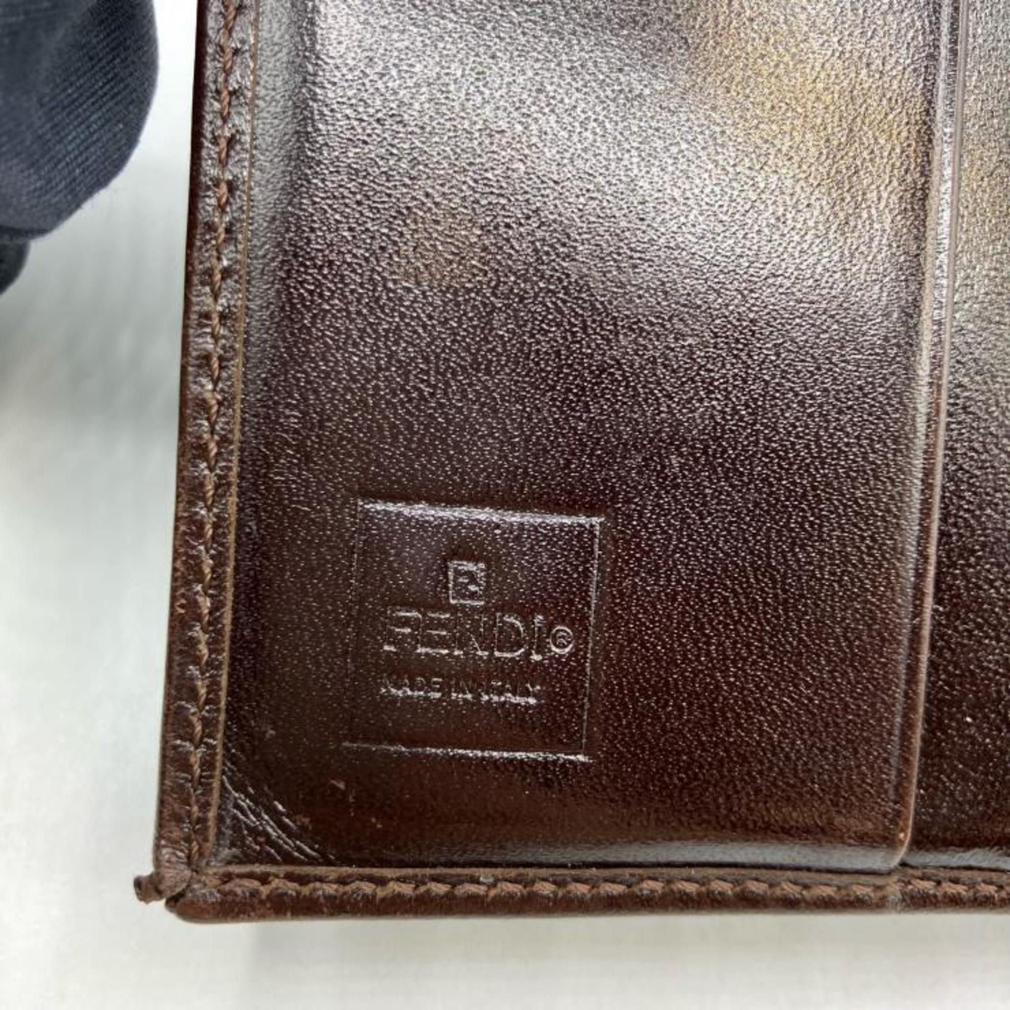 Fendi FENDI Zucca Bifold Wallet Brown Fendi Size ONE SIZE - 5 Thumbnail