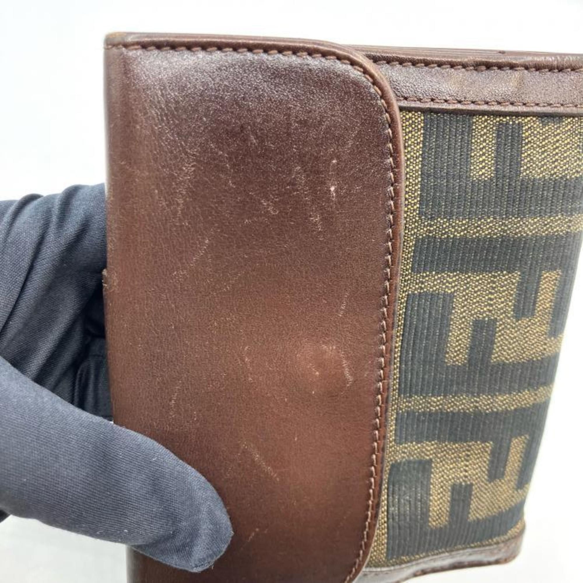 Fendi FENDI Zucca Bifold Wallet Brown Fendi Size ONE SIZE - 9 Thumbnail