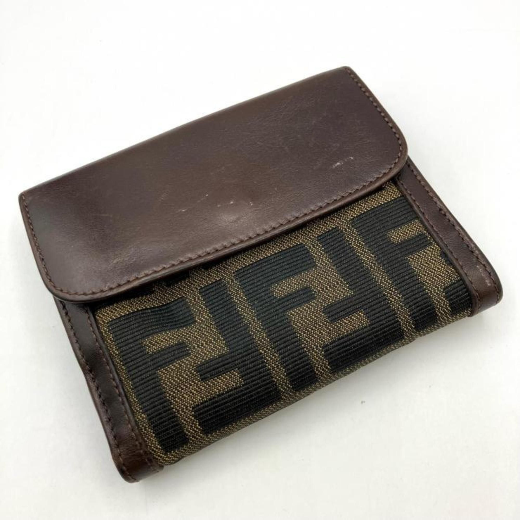 Fendi FENDI Zucca Bifold Wallet Brown Fendi Size ONE SIZE - 2 Thumbnail