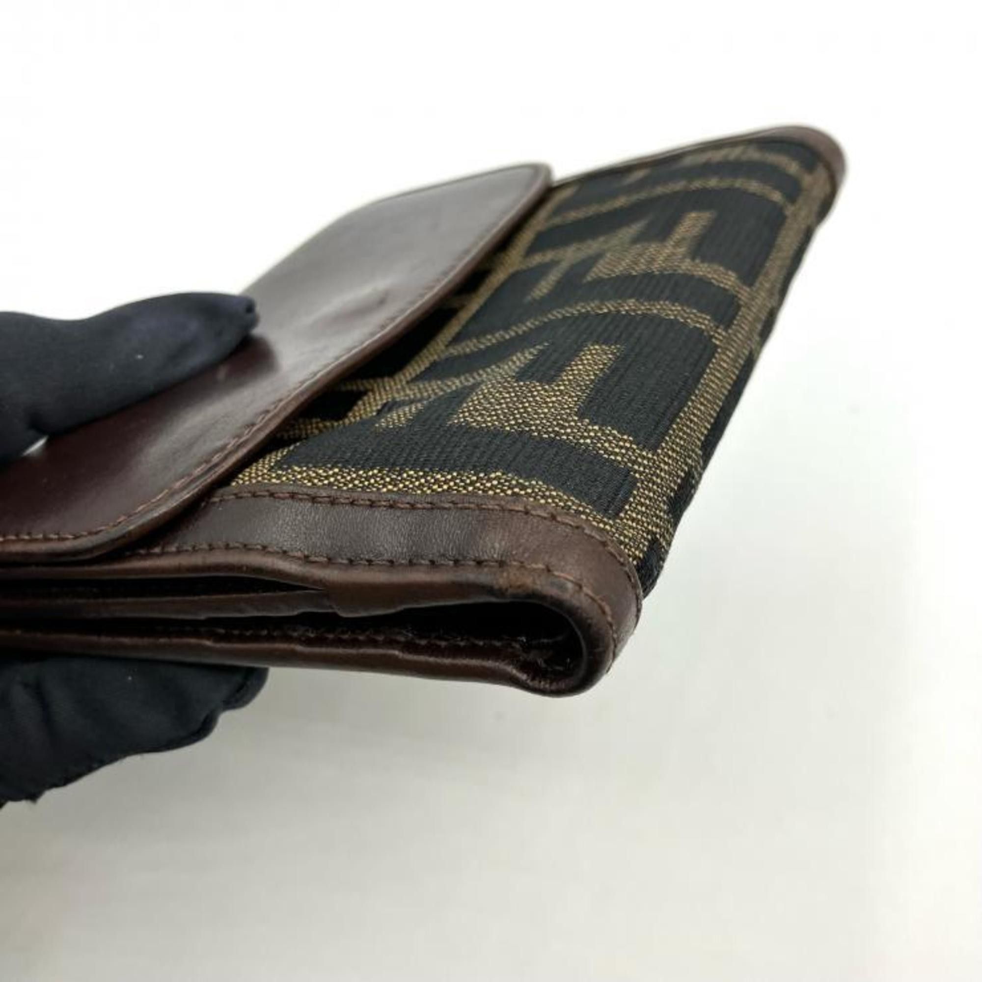 Fendi FENDI Zucca Bifold Wallet Brown Fendi Size ONE SIZE - 8 Thumbnail