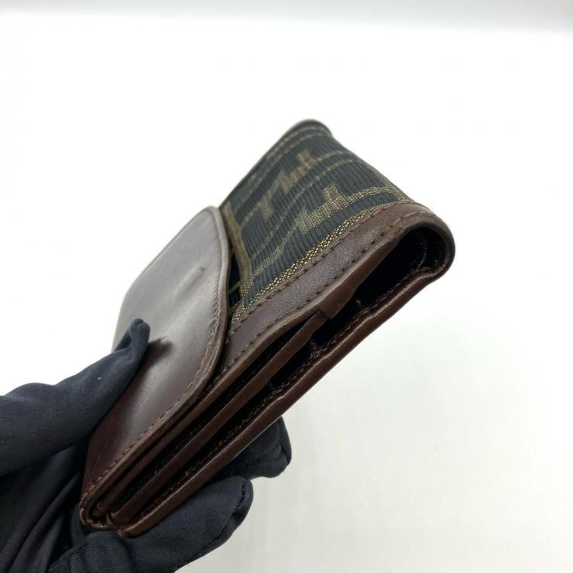 Fendi FENDI Zucca Bifold Wallet Brown Fendi Size ONE SIZE - 10 Thumbnail