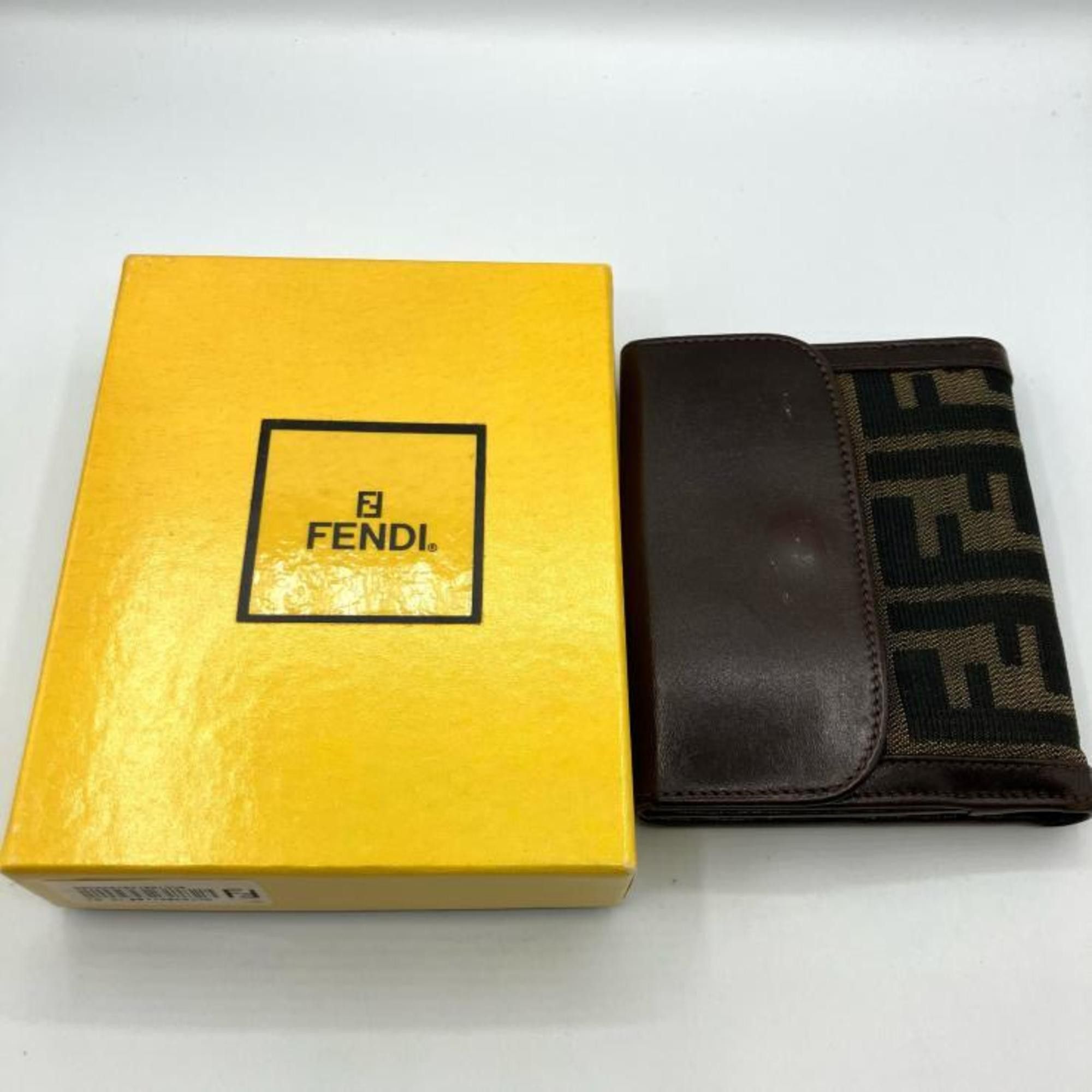Fendi FENDI Zucca Bifold Wallet Brown Fendi Size ONE SIZE - 12 Thumbnail