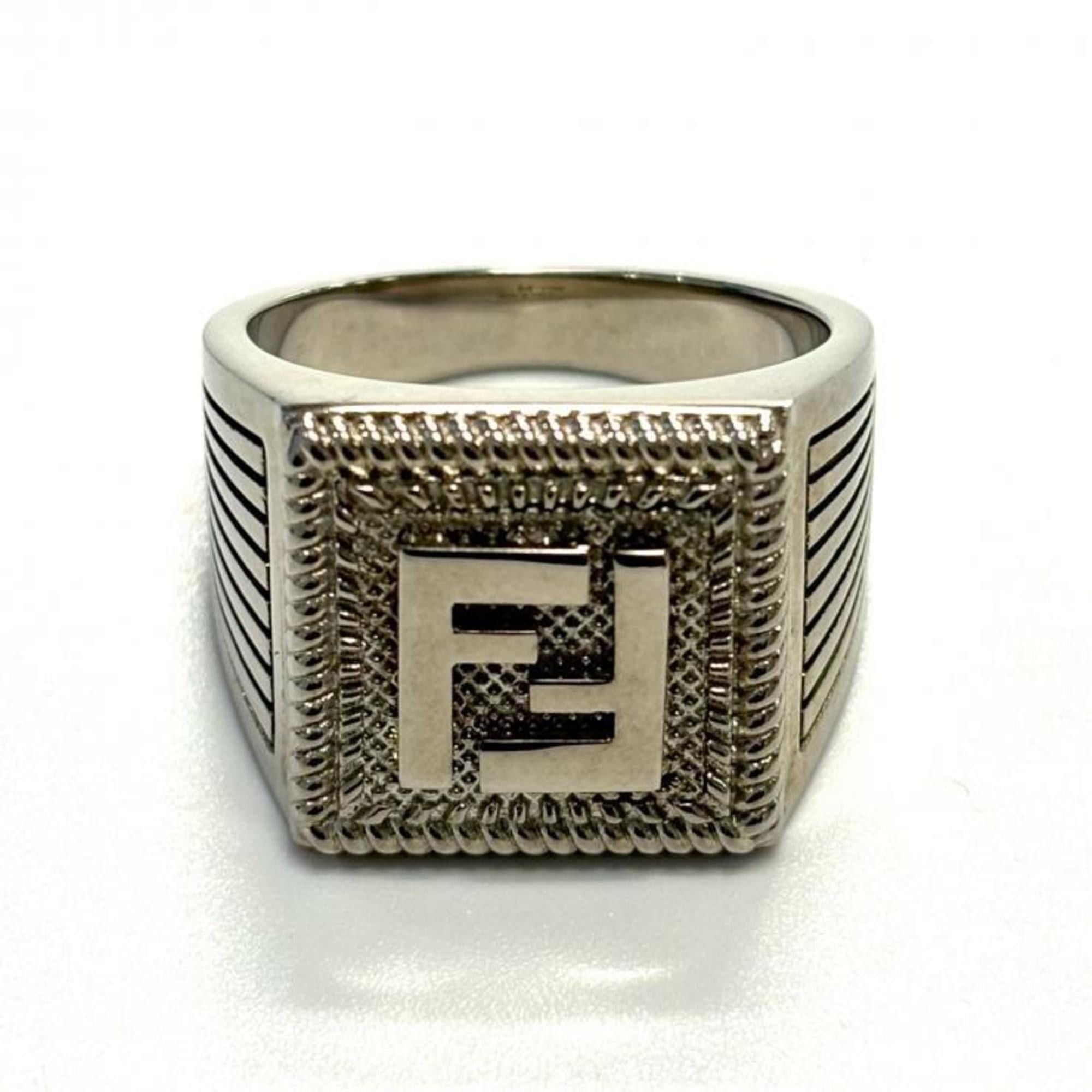 Fendi FENDI FF logo silver ring 2 Made in Italy Fendi Size ONE SIZE - 9 Thumbnail