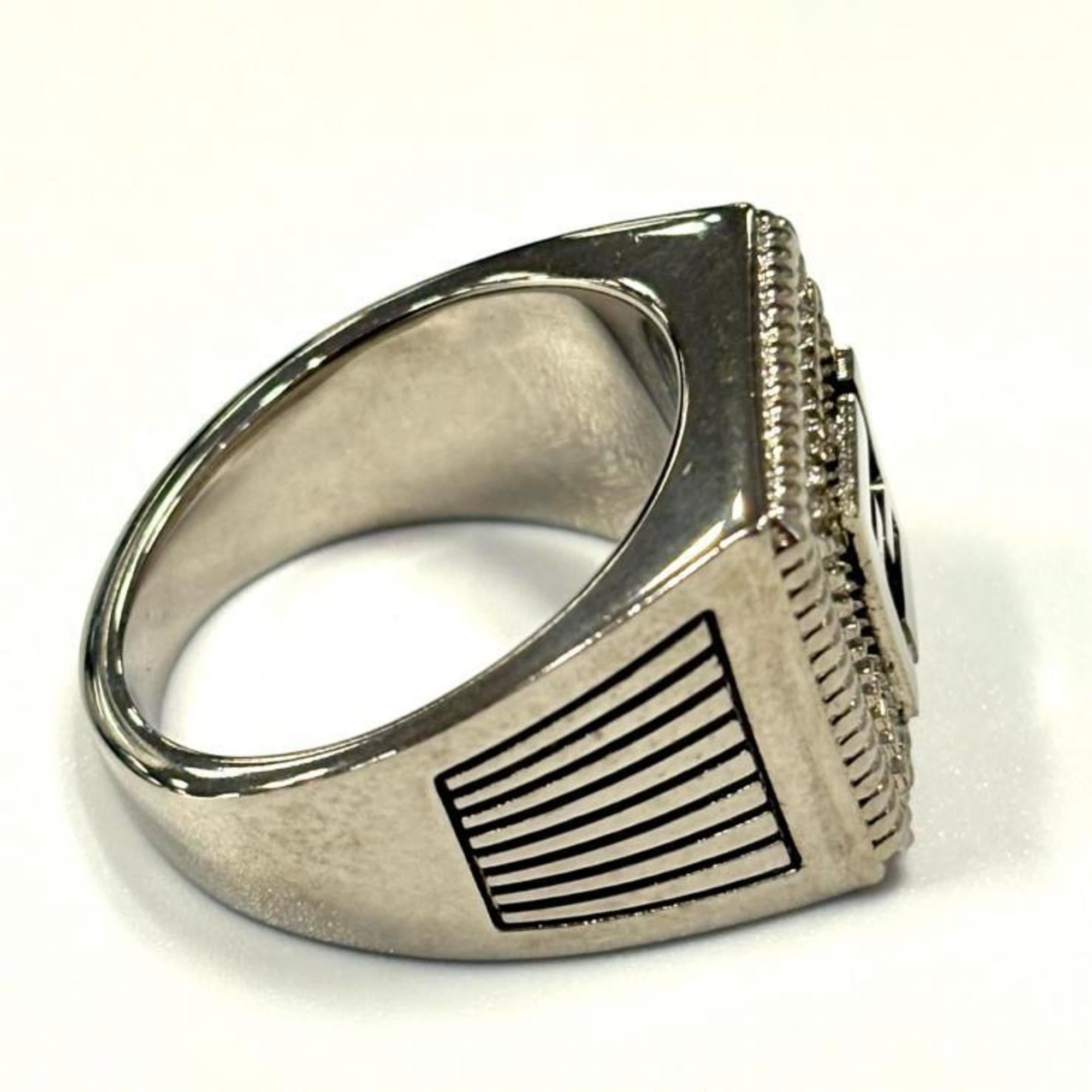 Fendi FENDI FF logo silver ring 2 Made in Italy Fendi Size ONE SIZE - 7 Thumbnail