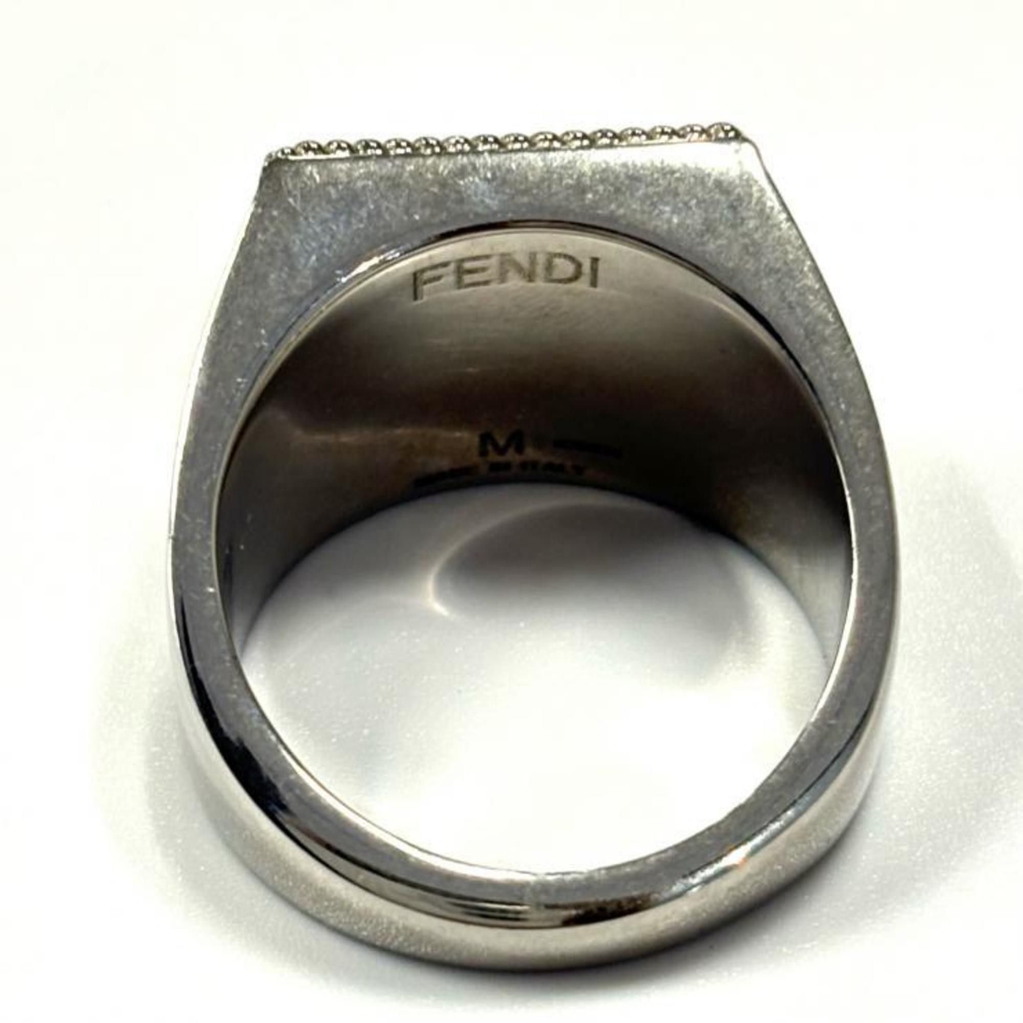 Fendi FENDI FF logo silver ring 2 Made in Italy Fendi Size ONE SIZE - 5 Thumbnail