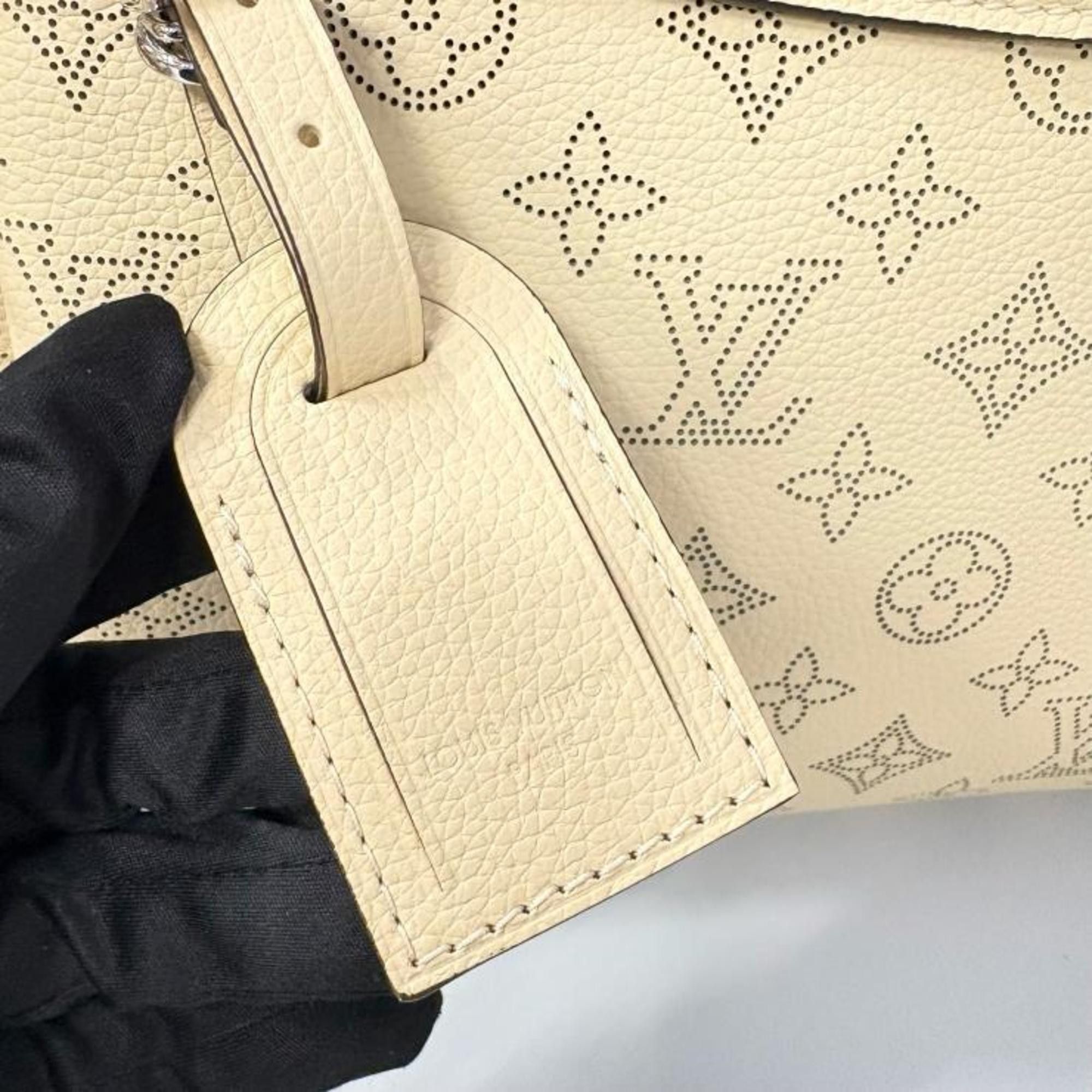 Louis Vuitton Louis Vuitton Mahina M24255 Hand It All PM Galle 2-way Shoulder Bag, Beige Size ONE SIZE - 8 Thumbnail