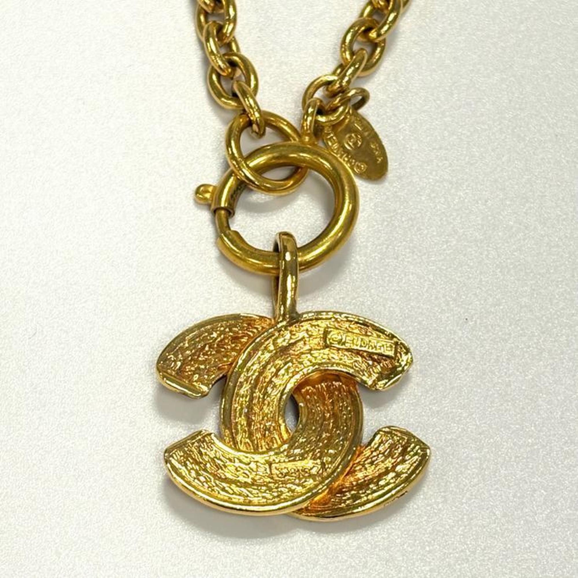 Chanel CHANEL Matelasse Vintage Coco Mark Necklace in GP Gold Size ONE SIZE - 7 Thumbnail