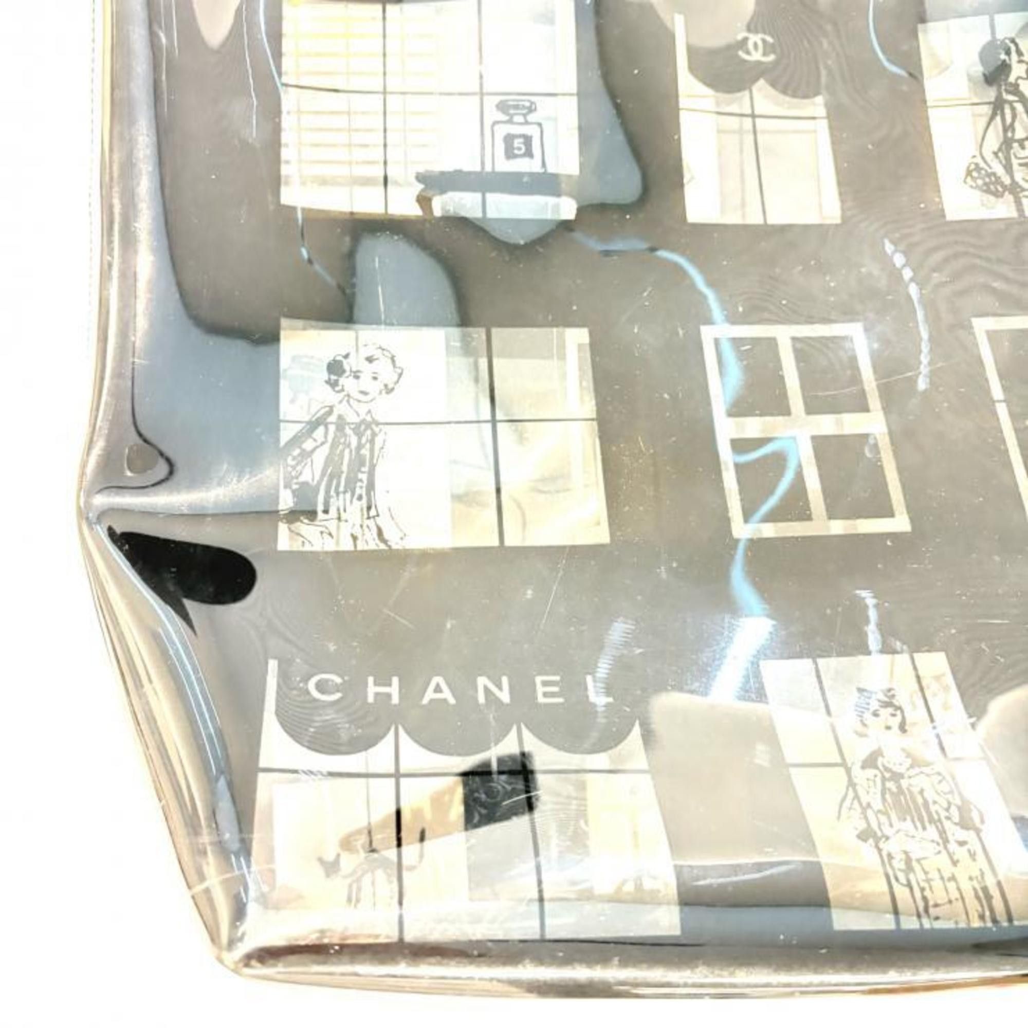 Chanel CHANEL Windows Plastic Chain Black Clear Tote Size ONE SIZE - 3 Thumbnail