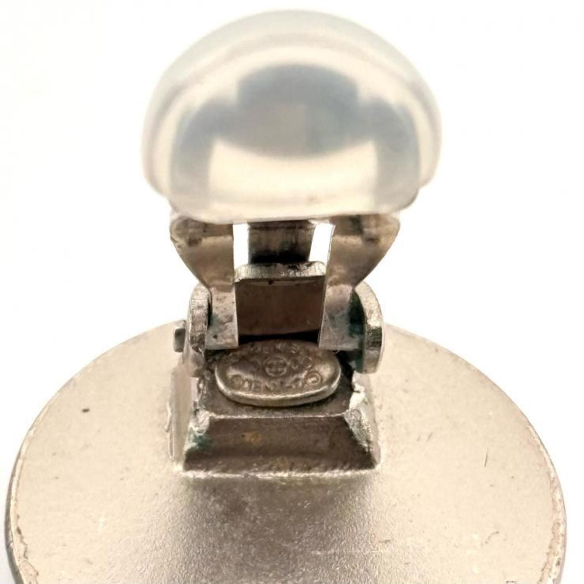 Chanel CHANEL Coco Mark Cruise 00C Silver Plated 2000 CC Earrings WS3360 Size ONE SIZE - 5 Thumbnail