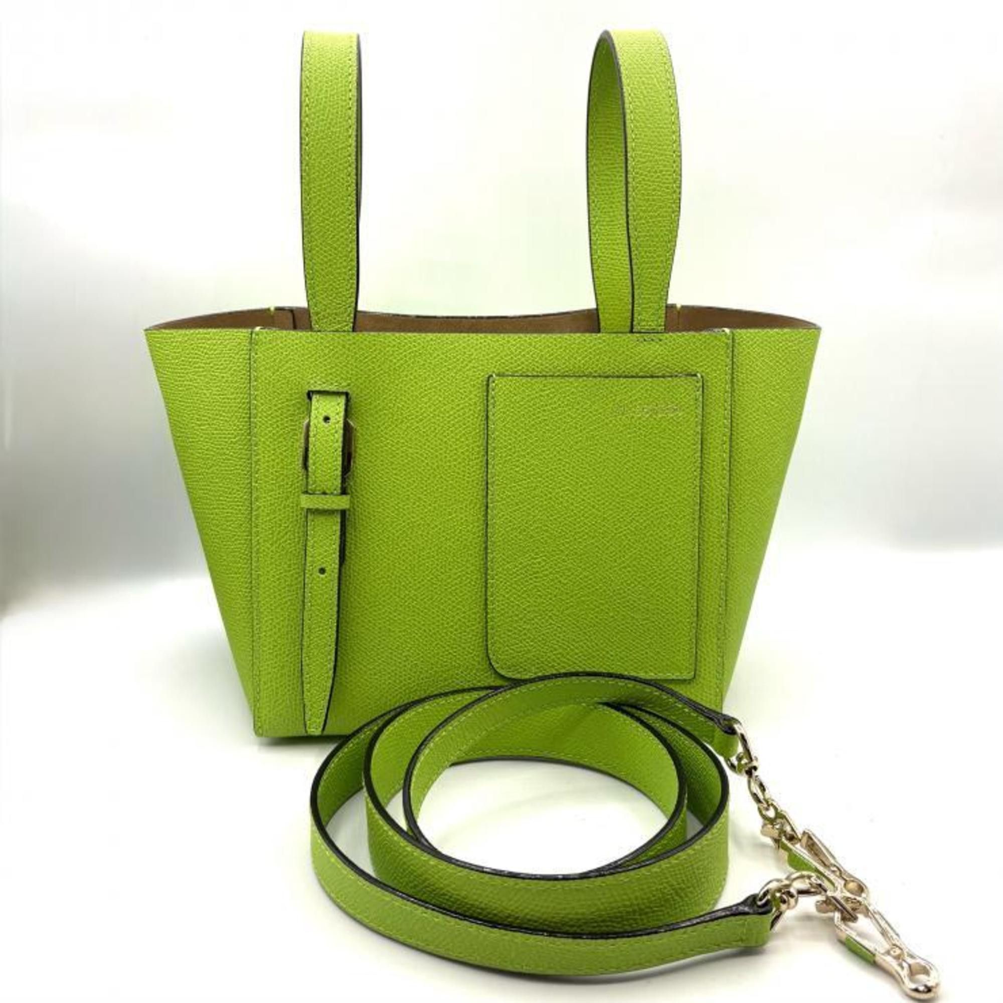 Valextra Valextra Bucket Micro Shoulder Bag, Apple Green (WBSF0090028LOCTFVE) Size ONE SIZE - 10 Thumbnail