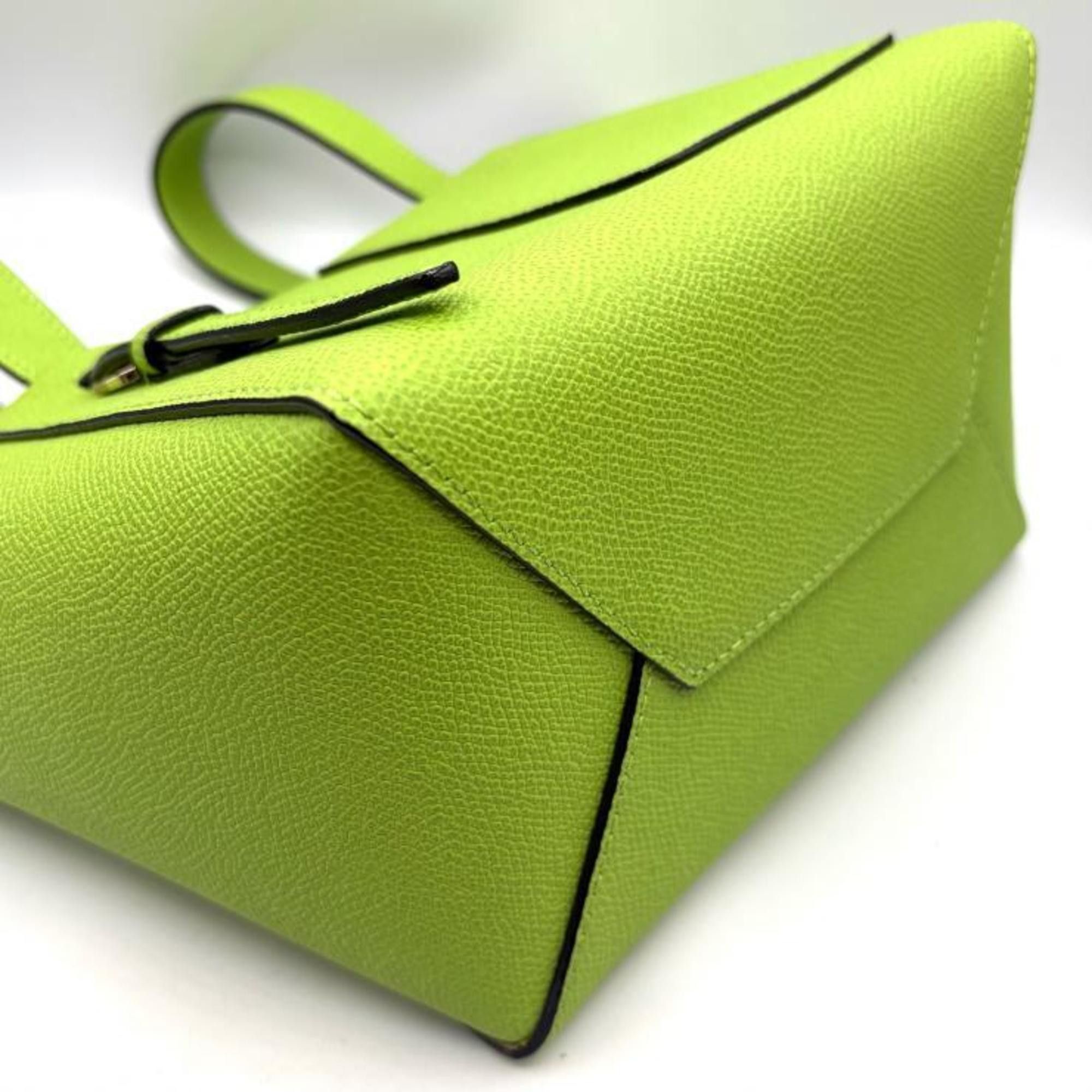 Valextra Valextra Bucket Micro Shoulder Bag, Apple Green (WBSF0090028LOCTFVE) Size ONE SIZE - 6 Thumbnail