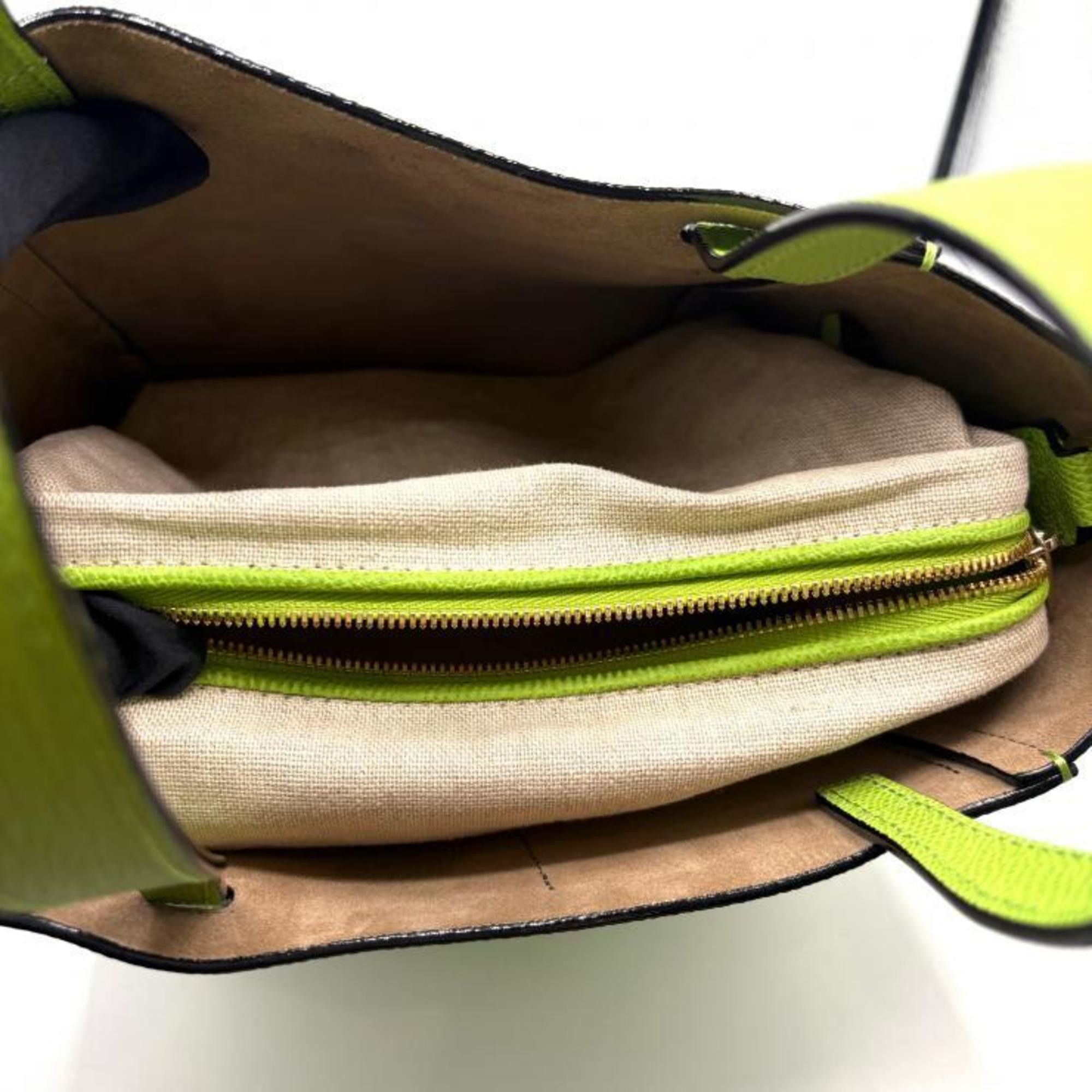 Valextra Valextra Bucket Micro Shoulder Bag, Apple Green (WBSF0090028LOCTFVE) Size ONE SIZE - 9 Thumbnail