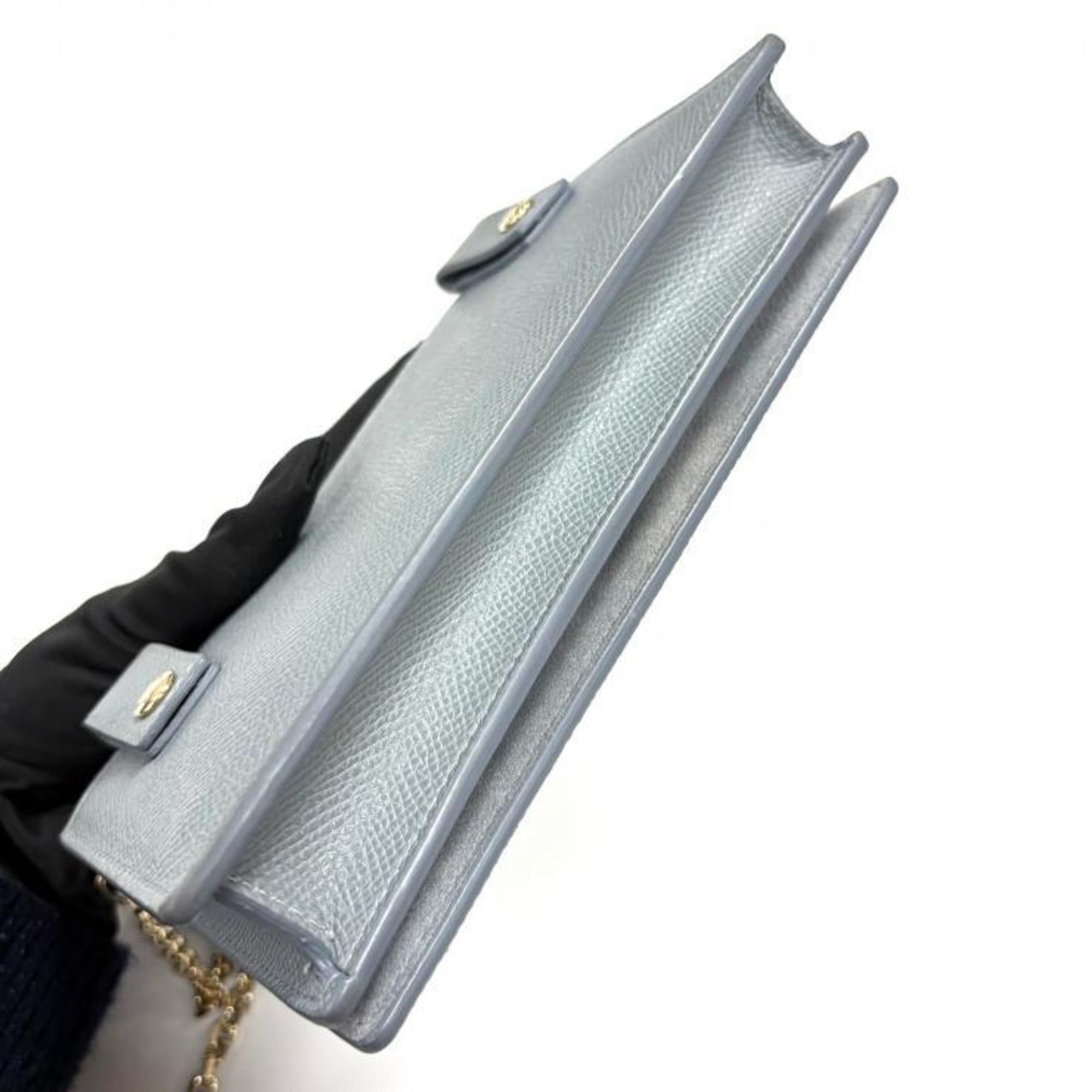 Dior Christian Dior Leather 30 Montaigne Shoulder Bag in Gray with Chain Wallet Size ONE SIZE - 10 Thumbnail