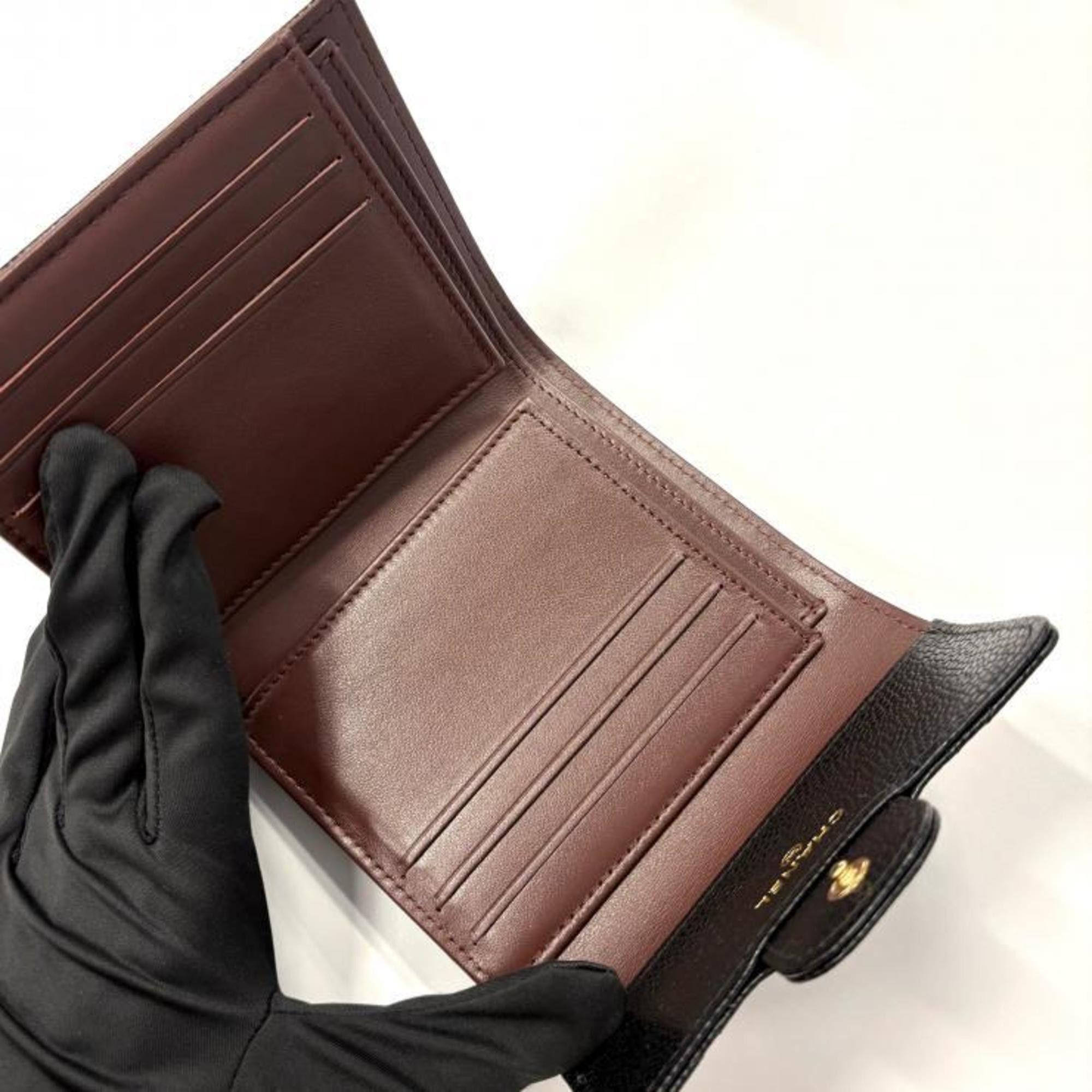 Chanel CHANEL Matelasse Classic Small Flap Wallet with Coco Mark in Caviar Leather, Black, AP0231 Size ONE SIZE - 6 Thumbnail