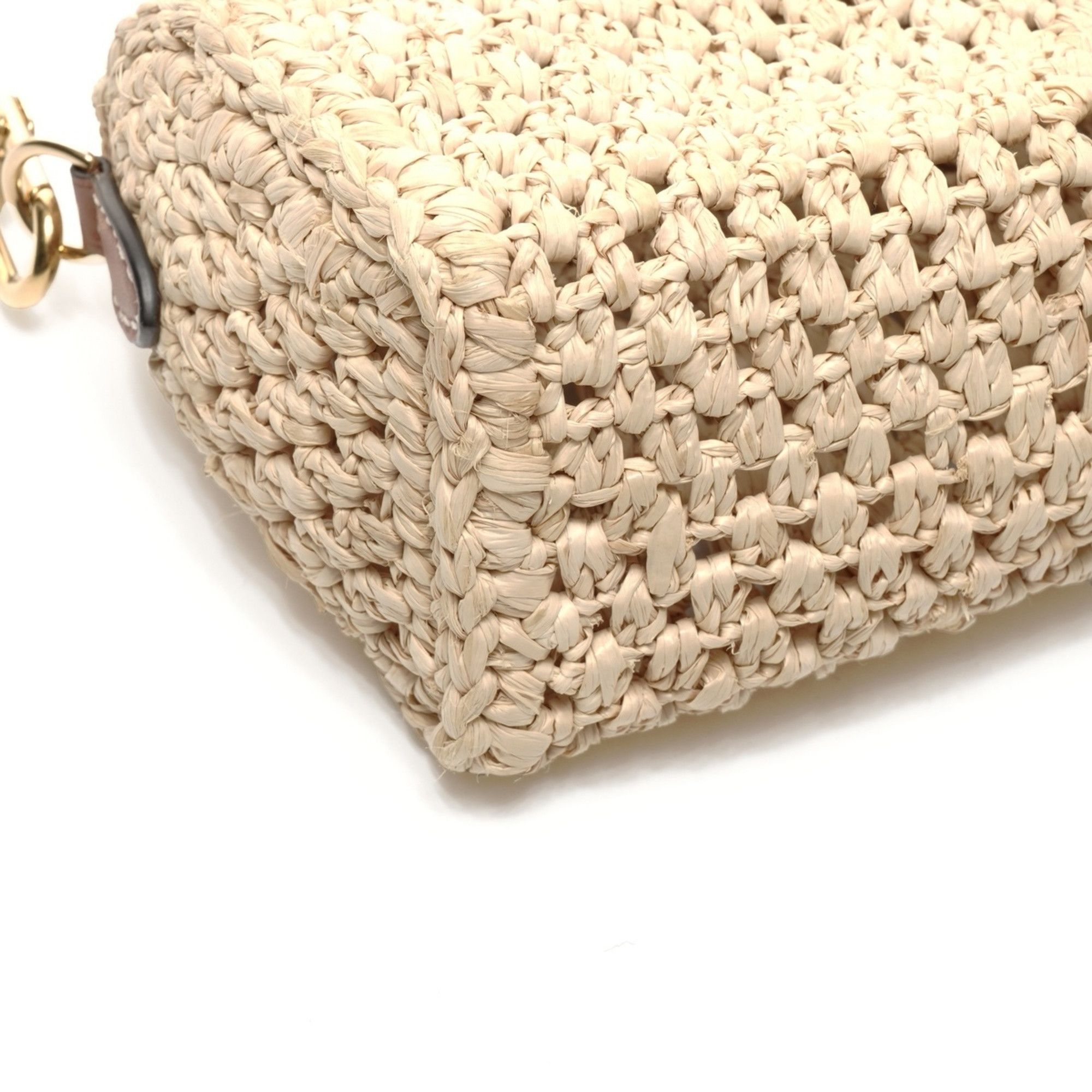 Louis Vuitton Louis Vuitton Nano Speedy Natural Tan Raffia Shoulder Bag in Beige Size ONE SIZE - 6 Thumbnail