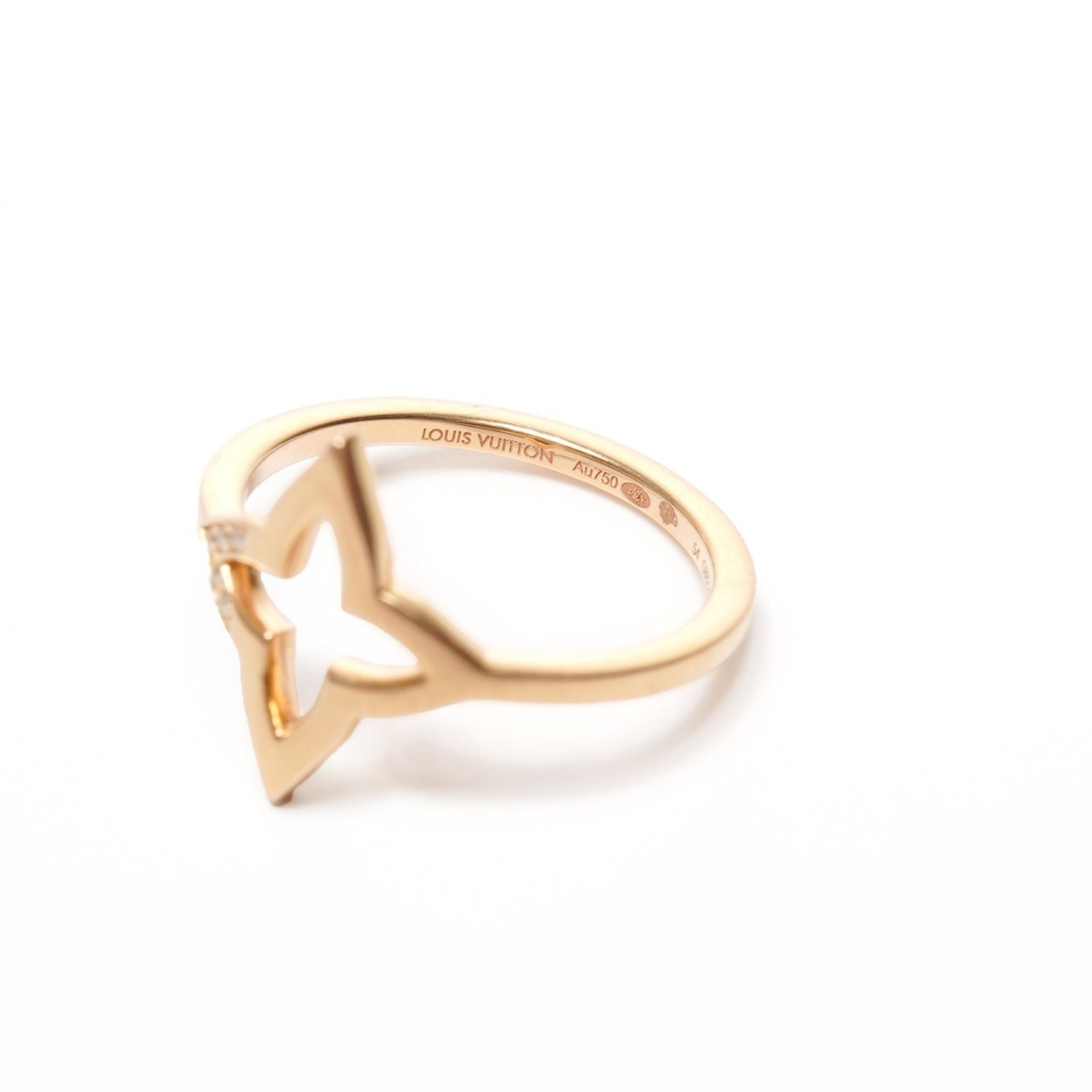 Louis Vuitton Louis Vuitton Blossom 750K18 Gold Ring with Diamonds #14 Size ONE SIZE - 6 Thumbnail