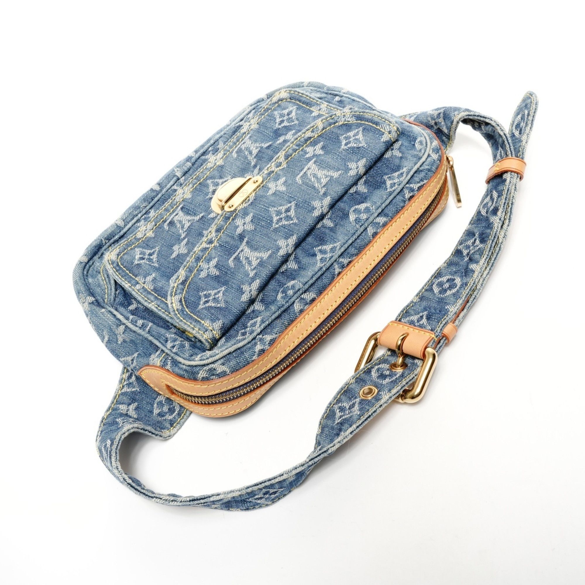 Louis Vuitton Louis Vuitton Denim Monogram Bum Bag, 2007, Blue Size ONE SIZE - 9 Thumbnail