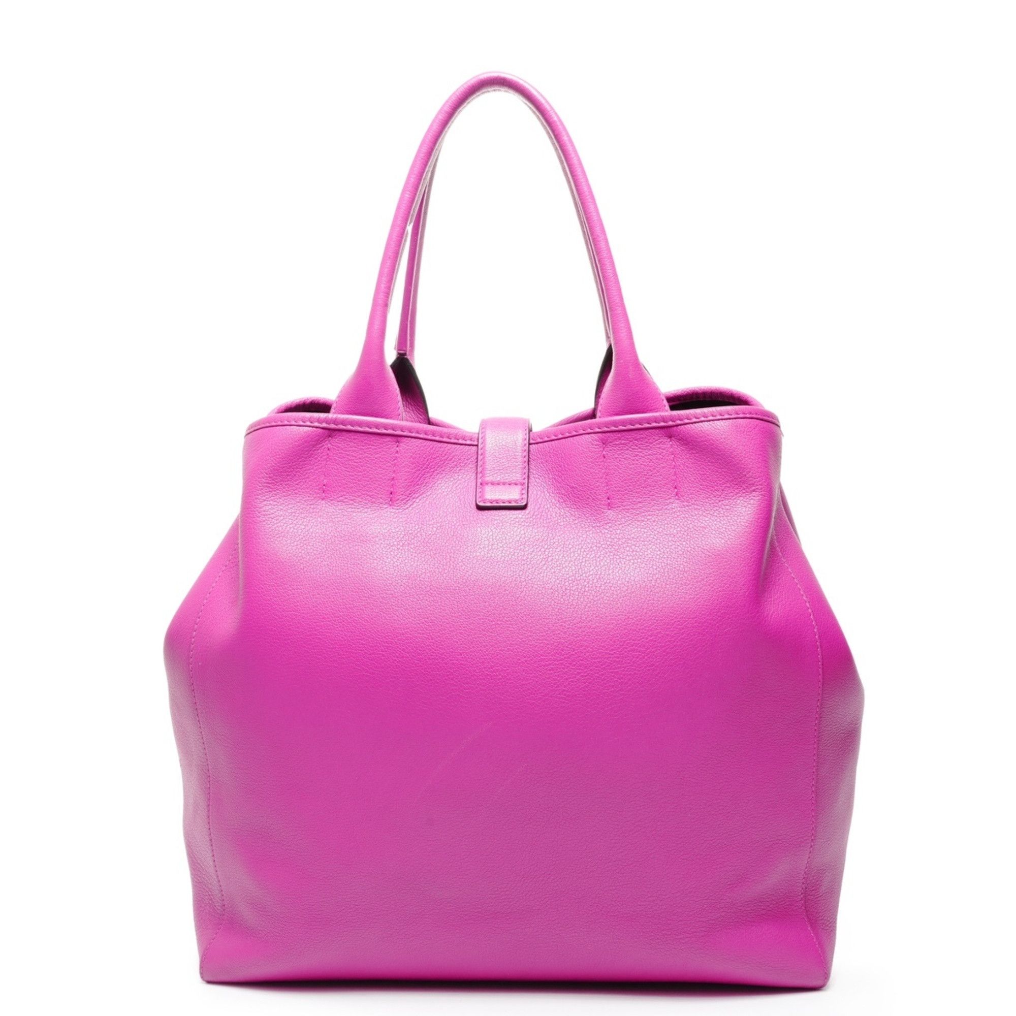 Loewe LOEWE Anagram Leather Tote Bag in Purple Size ONE SIZE - 2 Thumbnail