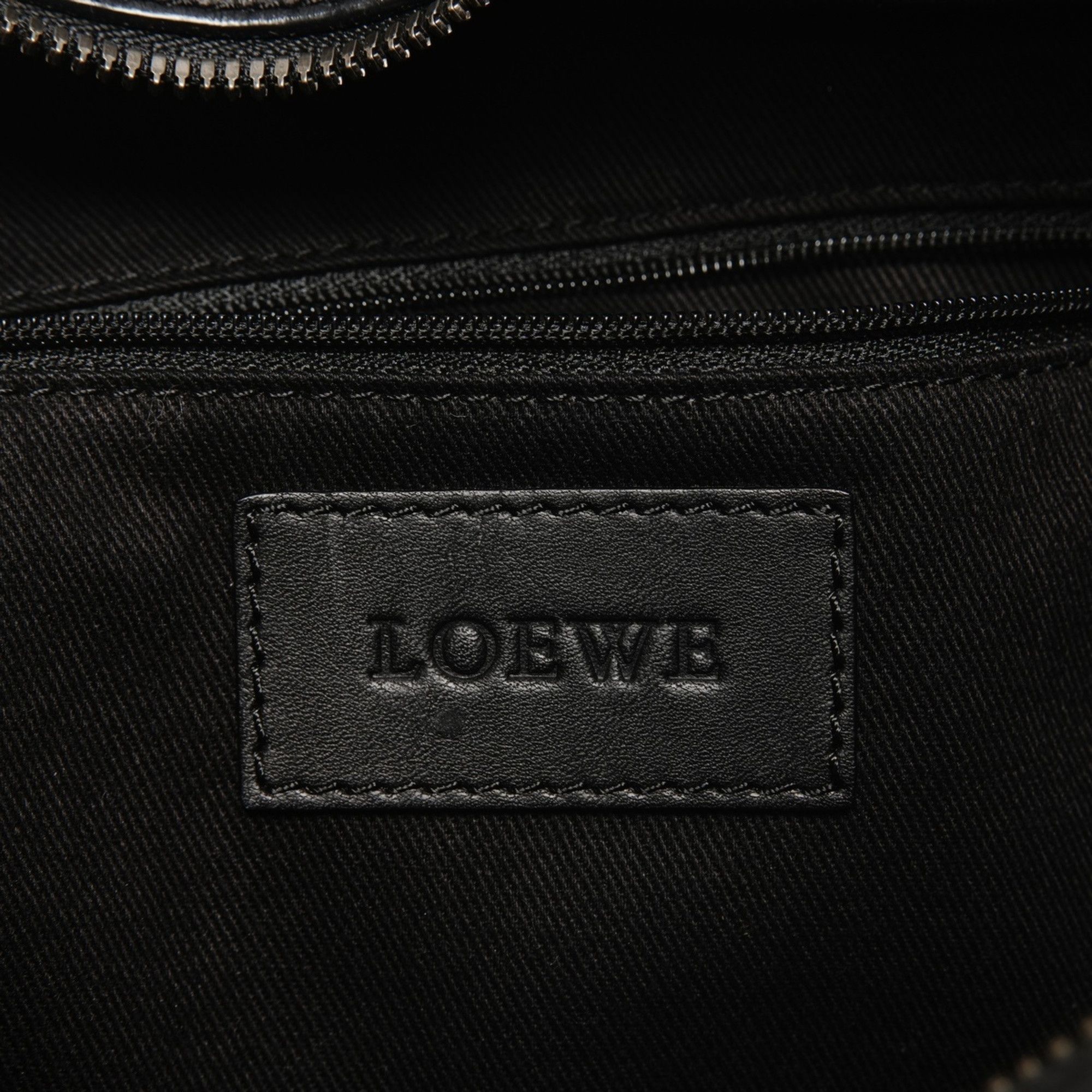 Loewe LOEWE logo leather tote bag shoulder black Size ONE SIZE - 9 Thumbnail