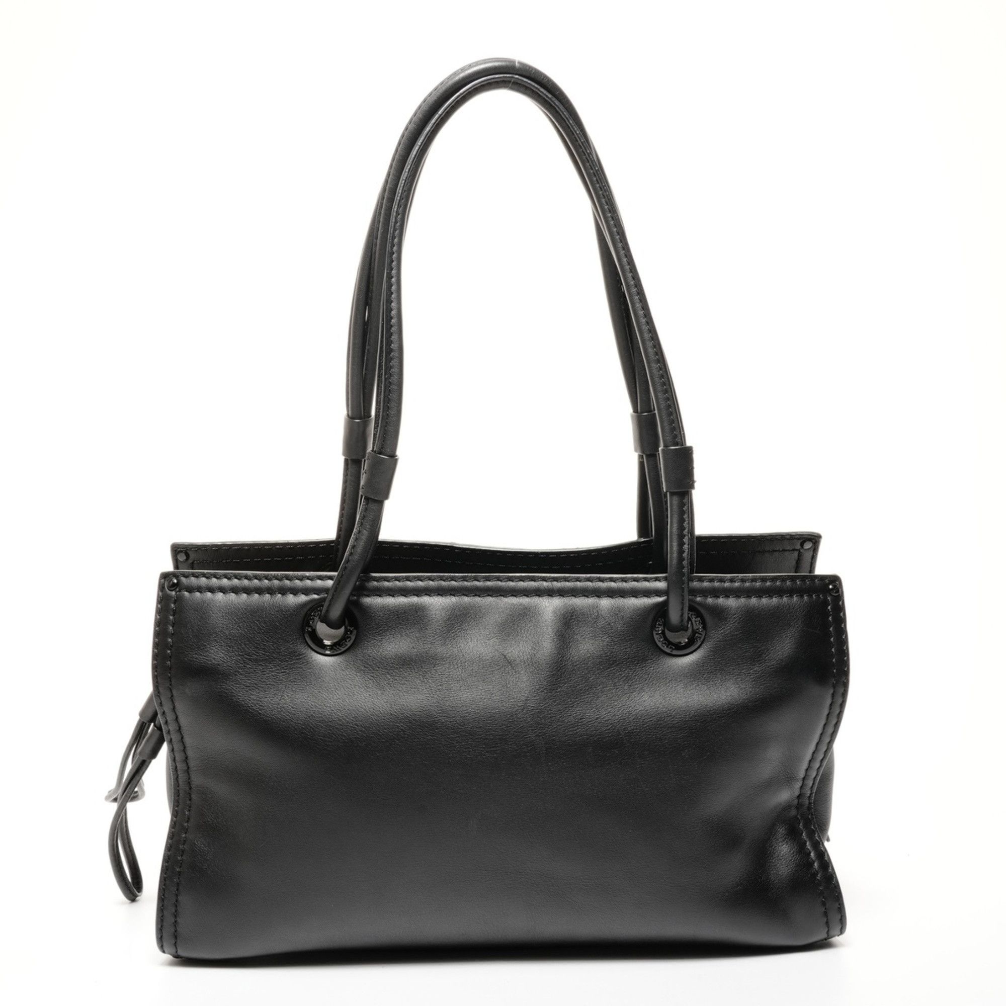 Loewe LOEWE logo leather tote bag shoulder black Size ONE SIZE - 2 Thumbnail