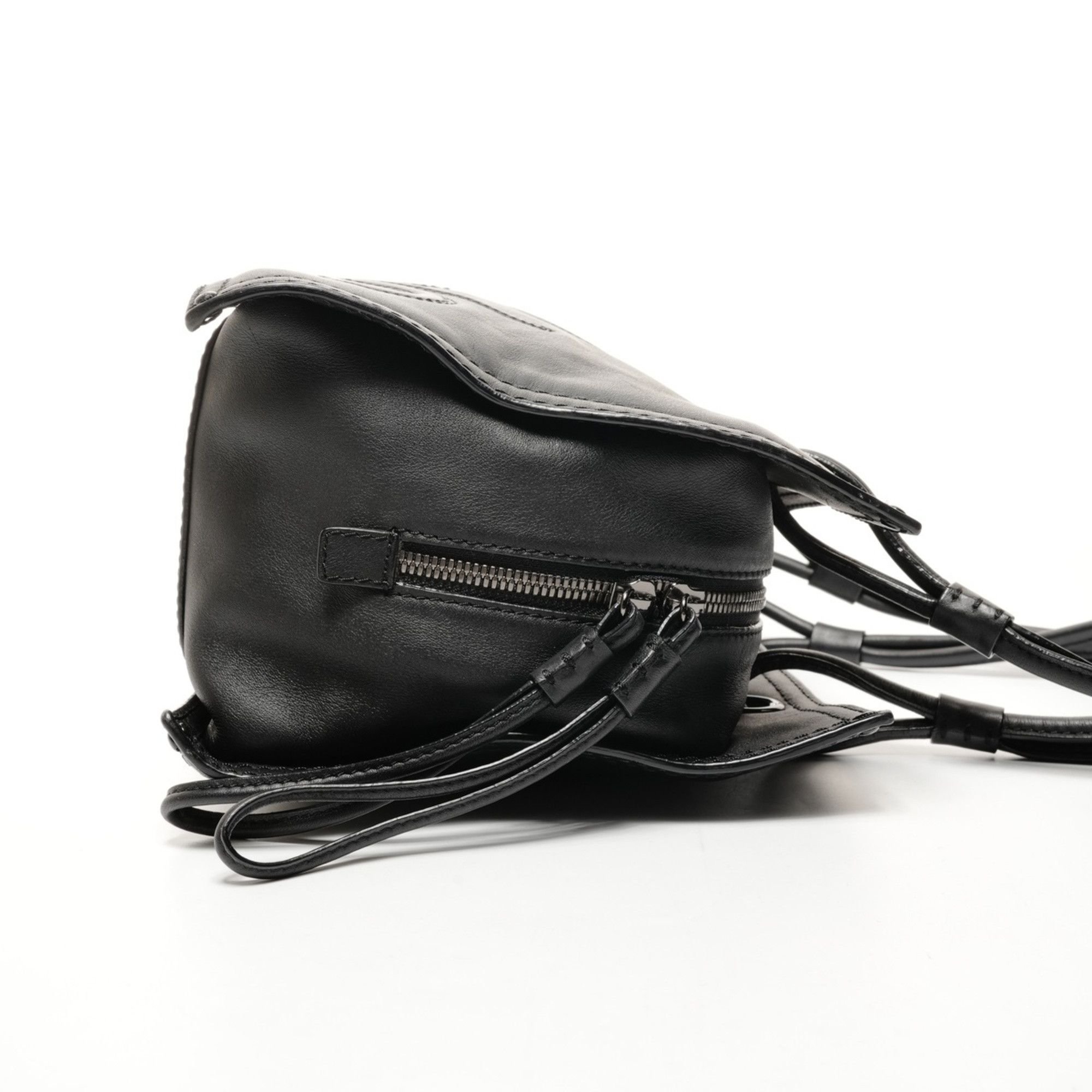 Loewe LOEWE logo leather tote bag shoulder black Size ONE SIZE - 4 Thumbnail
