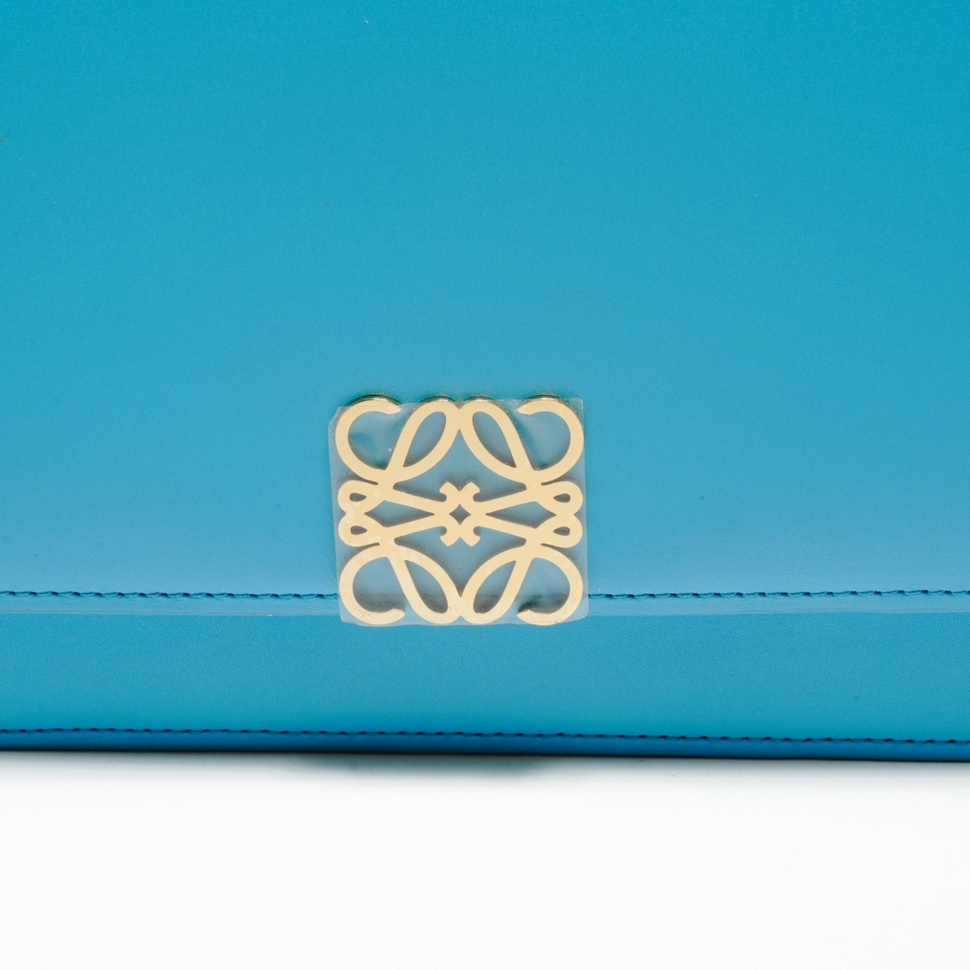 Loewe LOEWE Goya Medium Leather Turquoise Shoulder Bag in Blue Size ONE SIZE - 8 Thumbnail
