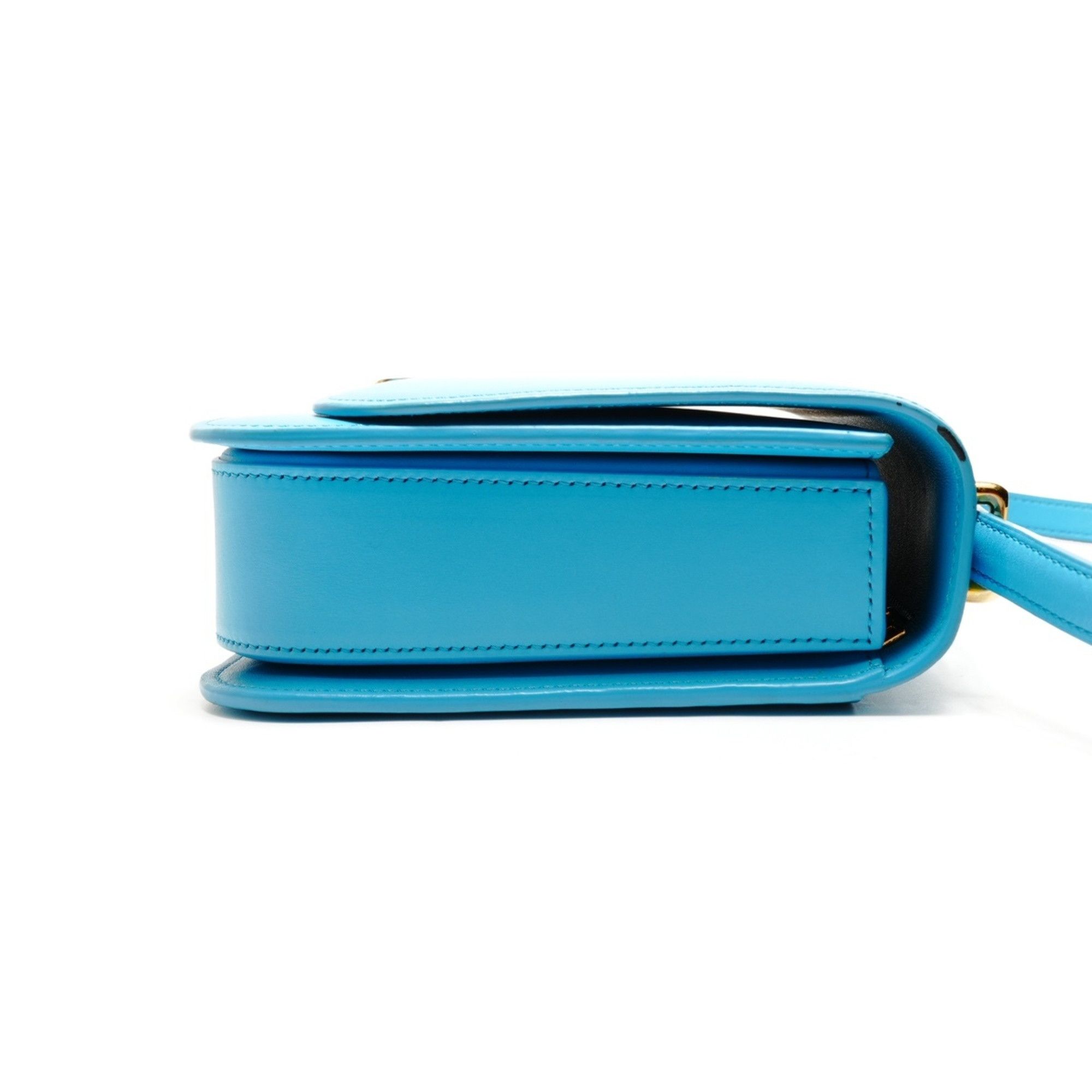 Loewe LOEWE Goya Medium Leather Turquoise Shoulder Bag in Blue Size ONE SIZE - 4 Thumbnail