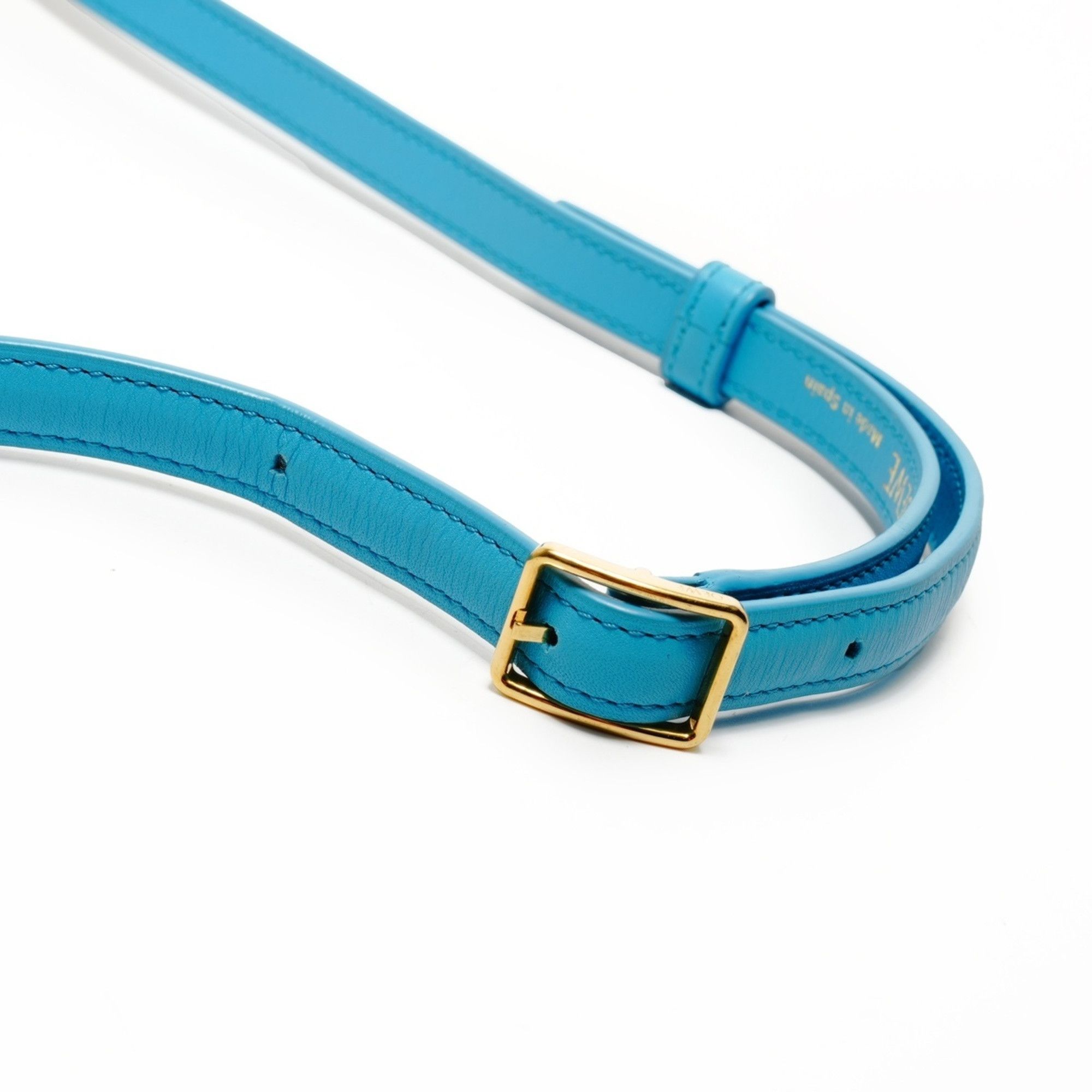 Loewe LOEWE Goya Medium Leather Turquoise Shoulder Bag in Blue Size ONE SIZE - 13 Thumbnail